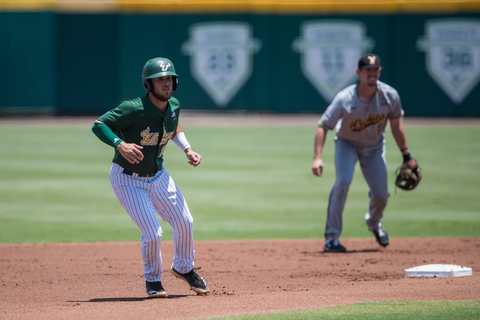 South Florida Bulls during a game against the Wichita State Shockers on Saturday May 18, 2019 at the USF Softball Stadium in Tampa, Florida.