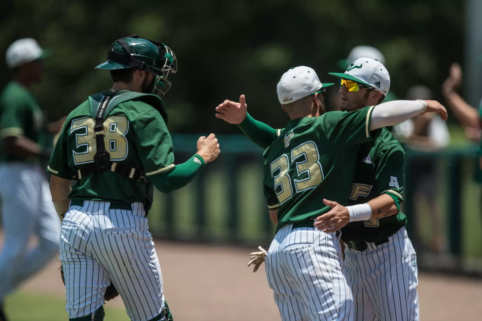 South Florida Bulls during a game against the Wichita State Shockers on Saturday May 18, 2019 at the USF Softball Stadium in Tampa, Florida.