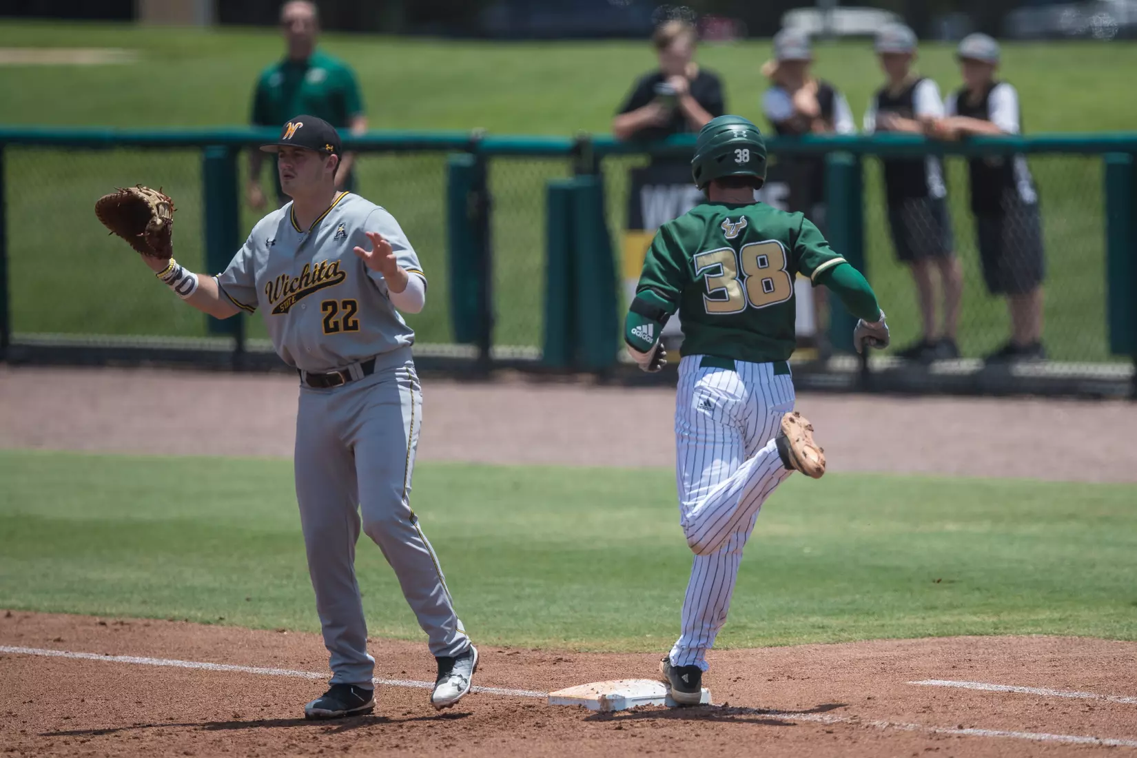 South Florida Bulls during a game against the Wichita State Shockers on Saturday May 18, 2019 at the USF Softball Stadium in Tampa, Florida.