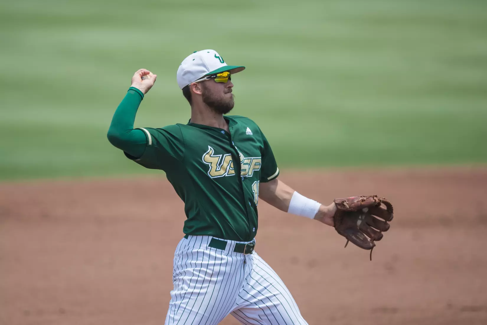 South Florida Bulls during a game against the Wichita State Shockers on Saturday May 18, 2019 at the USF Softball Stadium in Tampa, Florida.