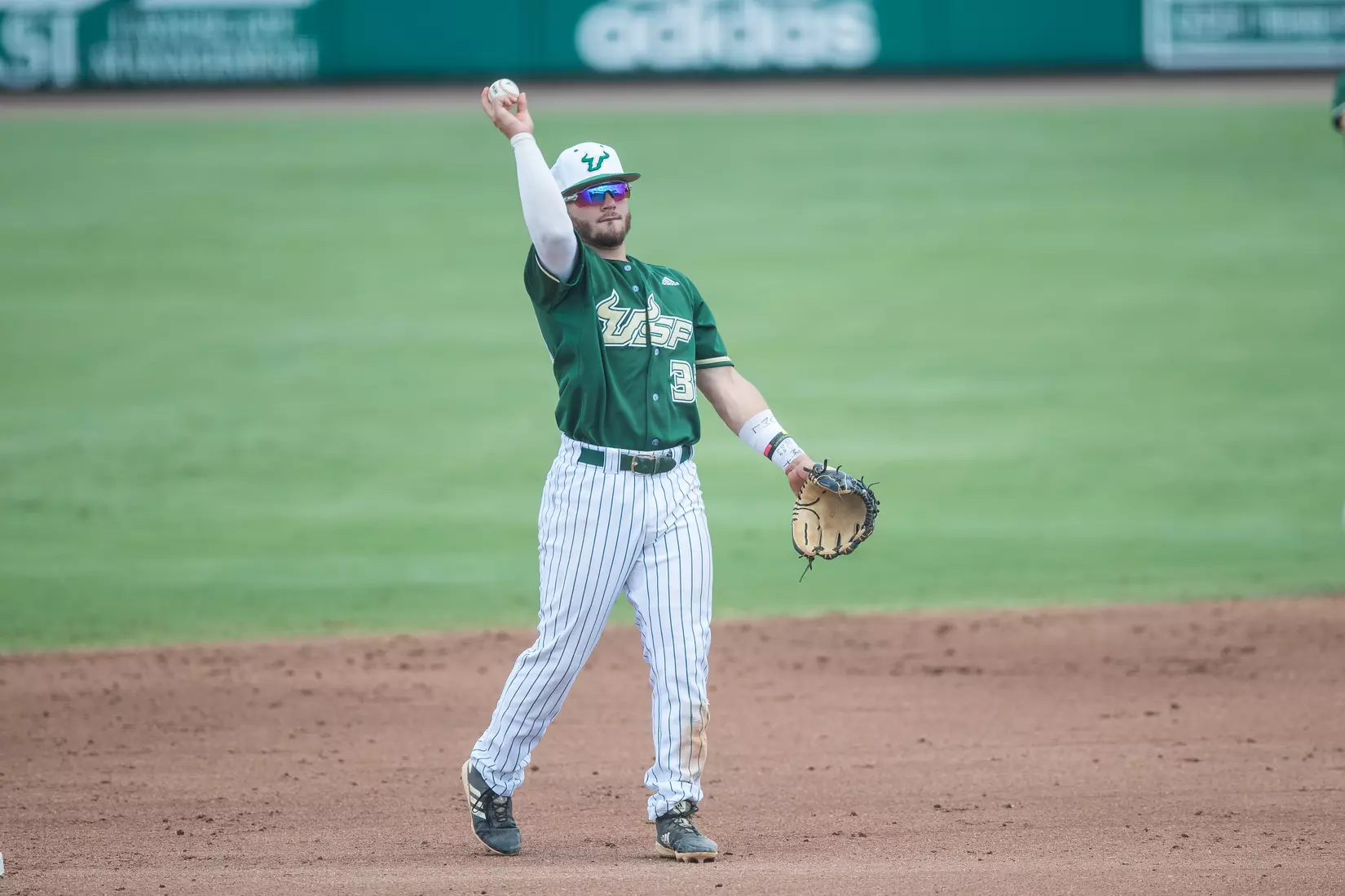 South Florida Bulls during a game against the Wichita State Shockers on Saturday May 18, 2019 at the USF Softball Stadium in Tampa, Florida.