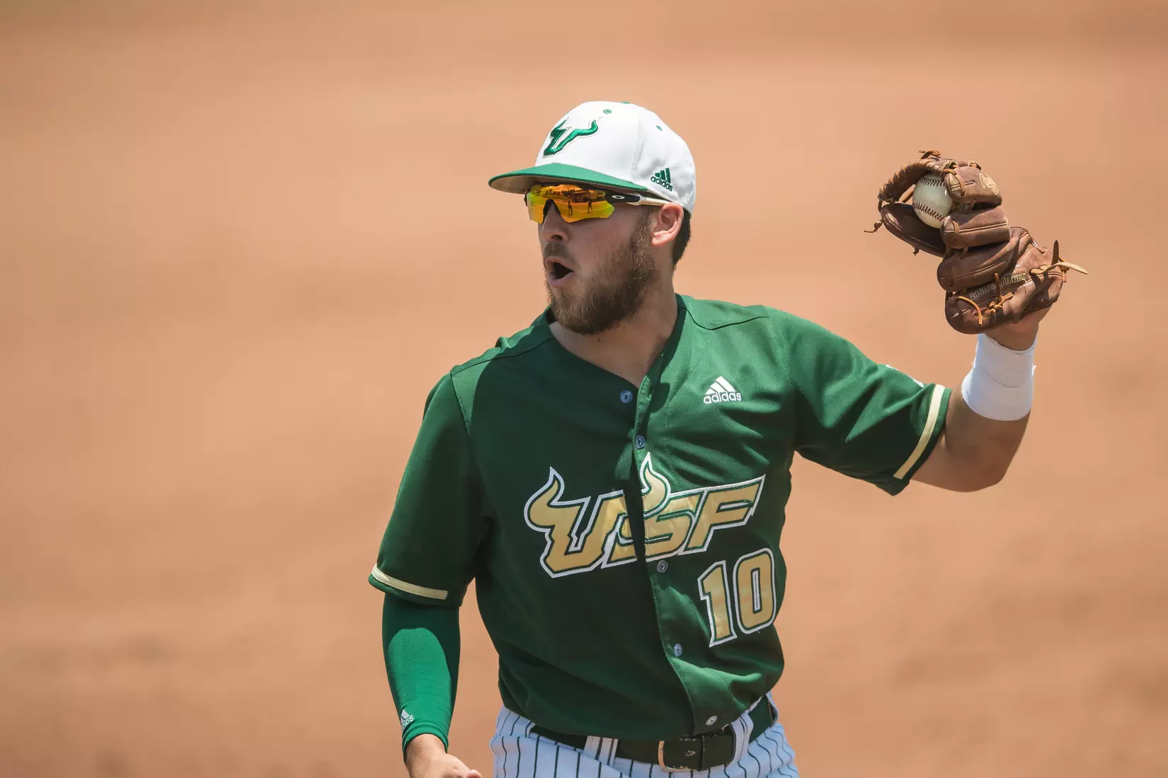South Florida Bulls during a game against the Wichita State Shockers on Saturday May 18, 2019 at the USF Softball Stadium in Tampa, Florida.