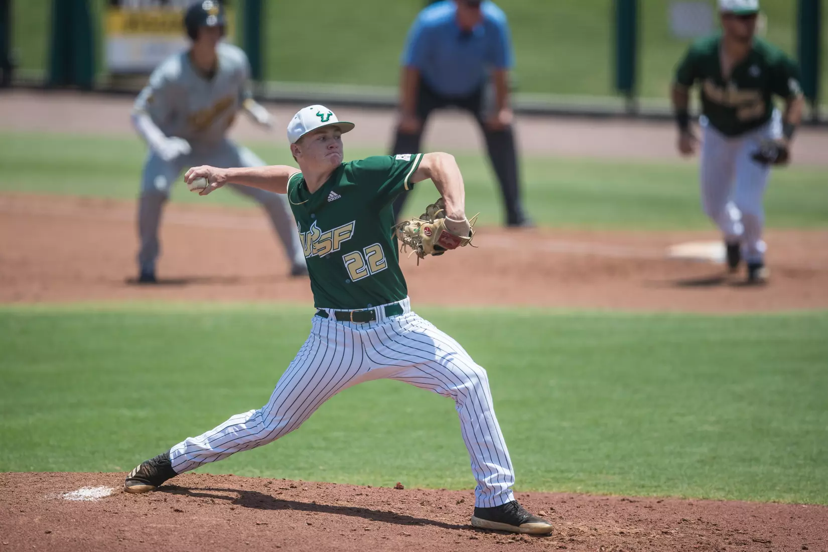 South Florida Bulls during a game against the Wichita State Shockers on Saturday May 18, 2019 at the USF Softball Stadium in Tampa, Florida.