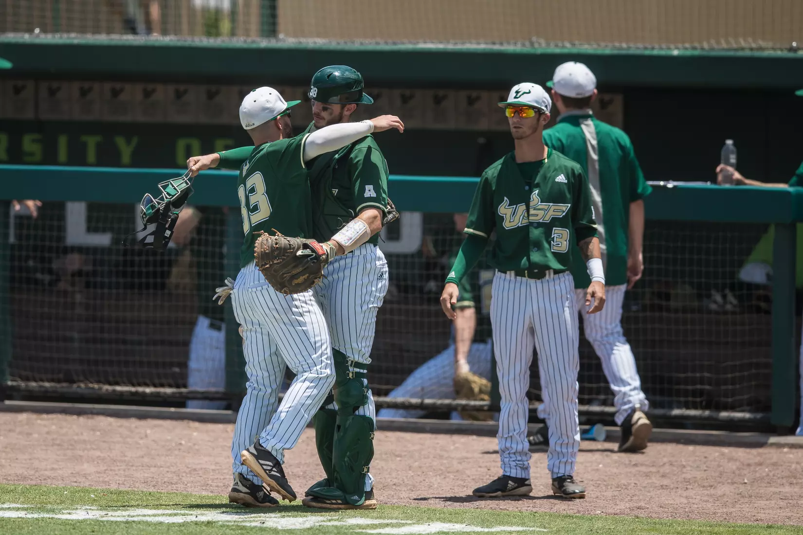 South Florida Bulls during a game against the Wichita State Shockers on Saturday May 18, 2019 at the USF Softball Stadium in Tampa, Florida.