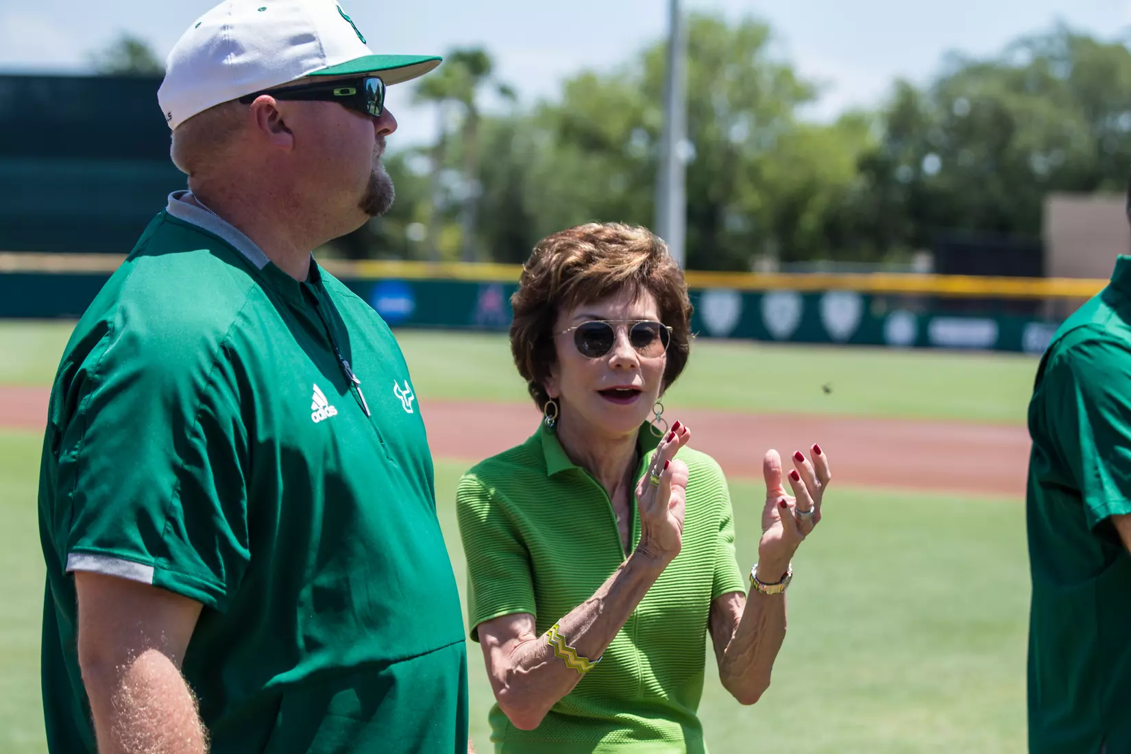 South Florida Bulls during a game against the Wichita State Shockers on Saturday May 18, 2019 at the USF Softball Stadium in Tampa, Florida.