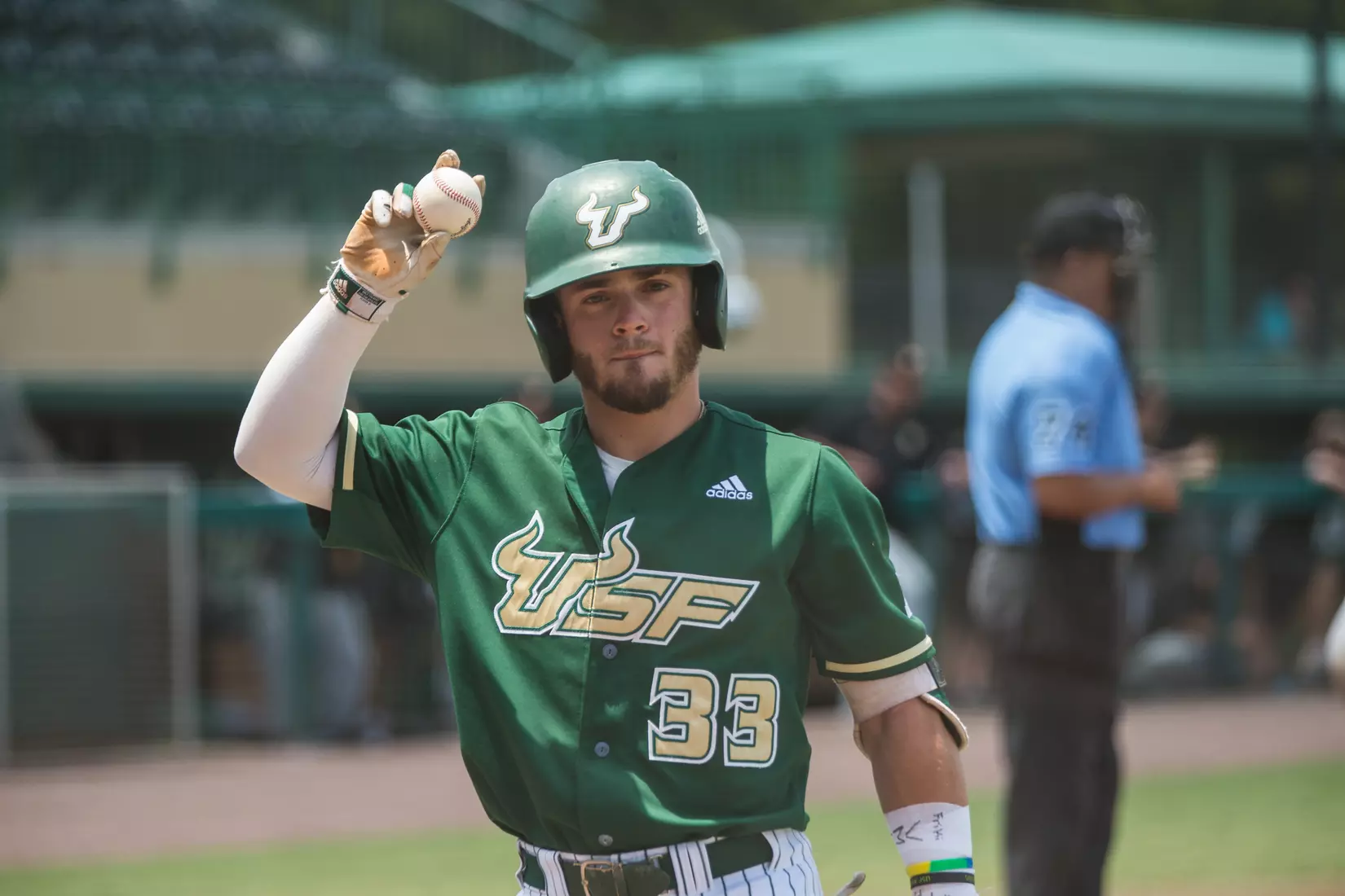 South Florida Bulls during a game against the Wichita State Shockers on Saturday May 18, 2019 at the USF Softball Stadium in Tampa, Florida.