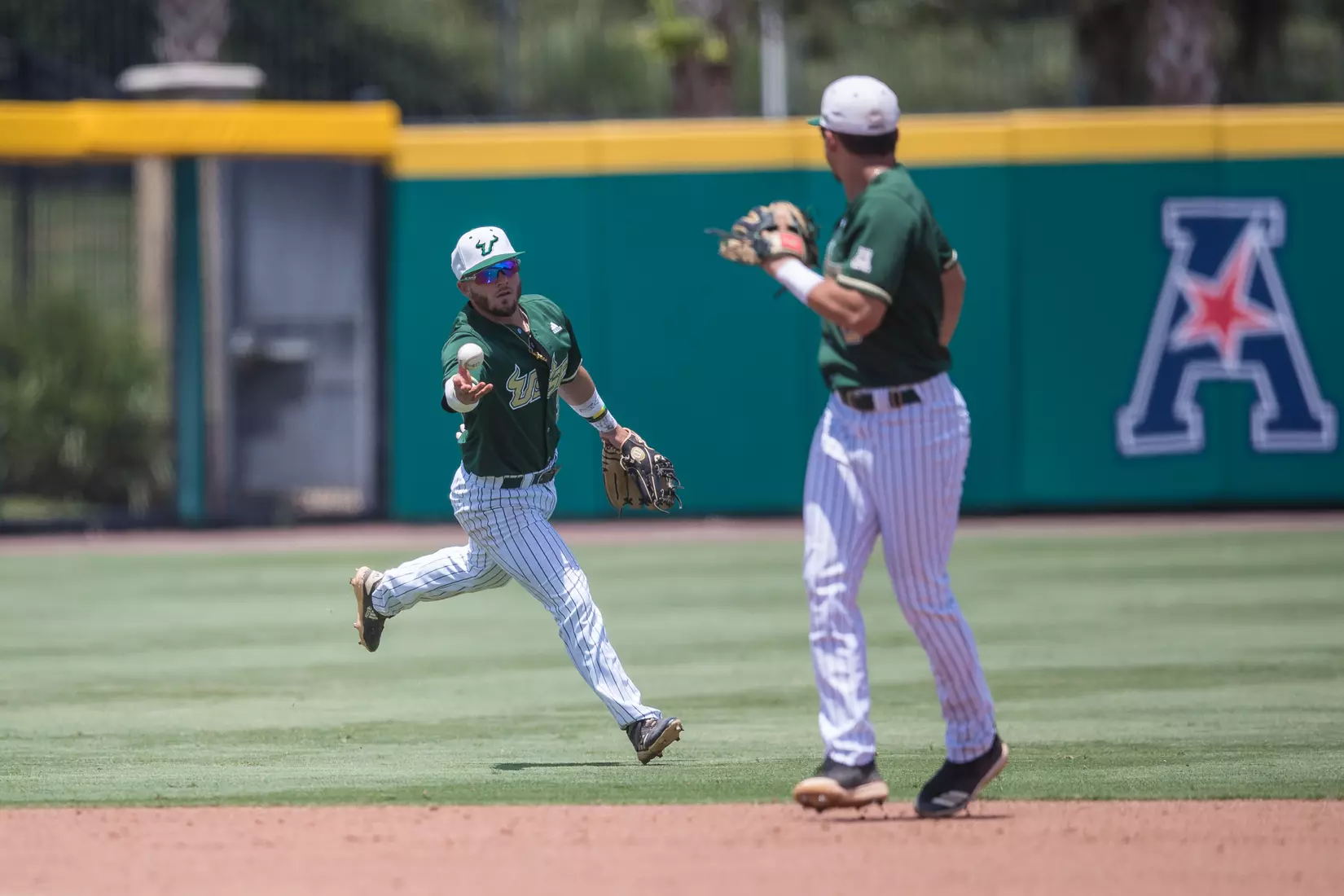 South Florida Bulls during a game against the Wichita State Shockers on Saturday May 18, 2019 at the USF Softball Stadium in Tampa, Florida.