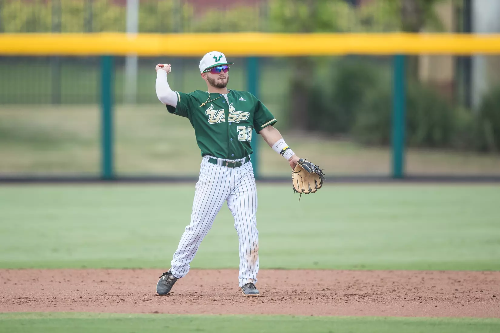 South Florida Bulls during a game against the Wichita State Shockers on Saturday May 18, 2019 at the USF Softball Stadium in Tampa, Florida.