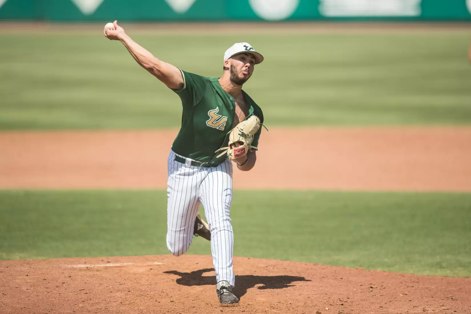 South Florida Bulls during a game against the Wichita State Shockers on Saturday May 18, 2019 at the USF Softball Stadium in Tampa, Florida.