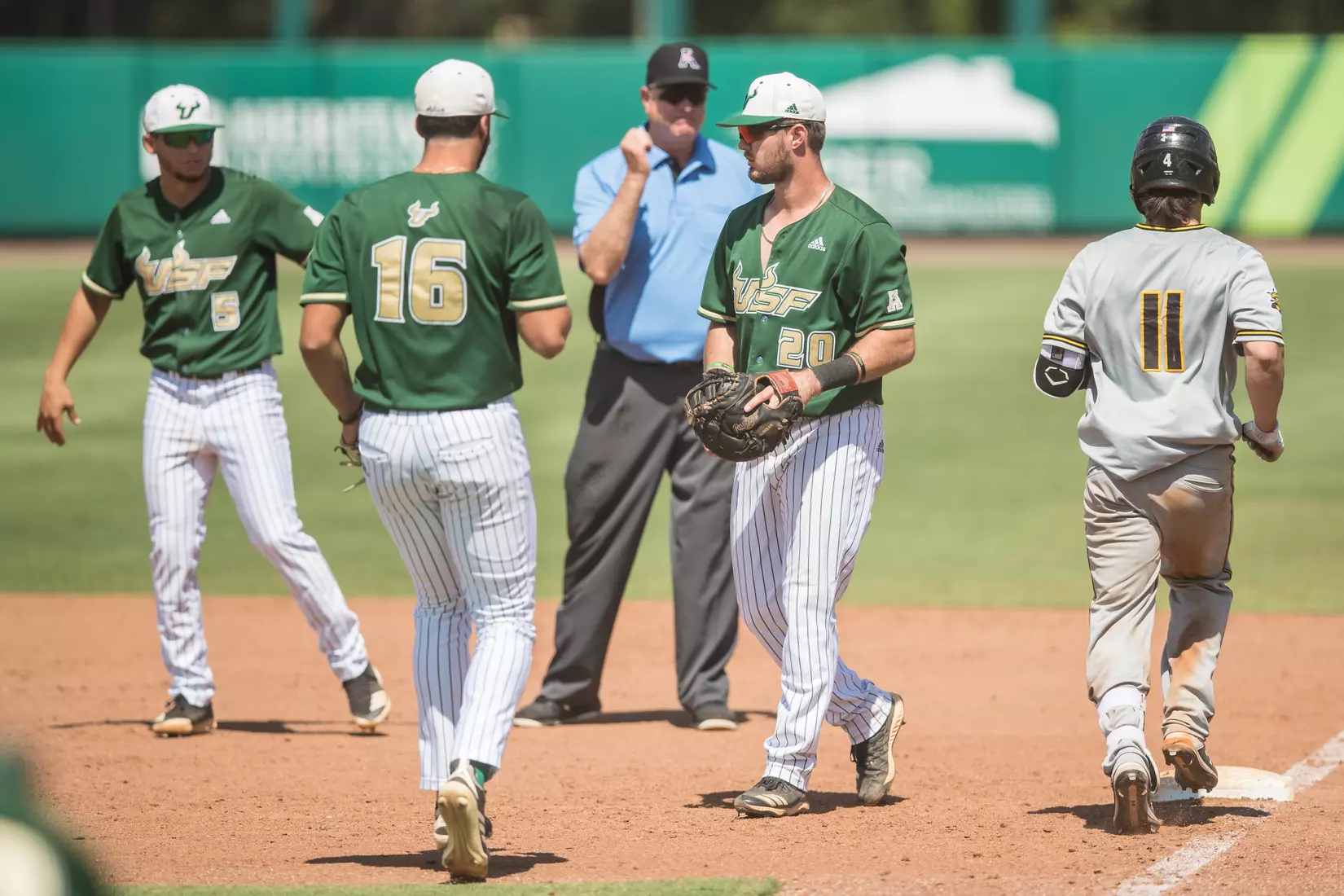 South Florida Bulls during a game against the Wichita State Shockers on Saturday May 18, 2019 at the USF Softball Stadium in Tampa, Florida.