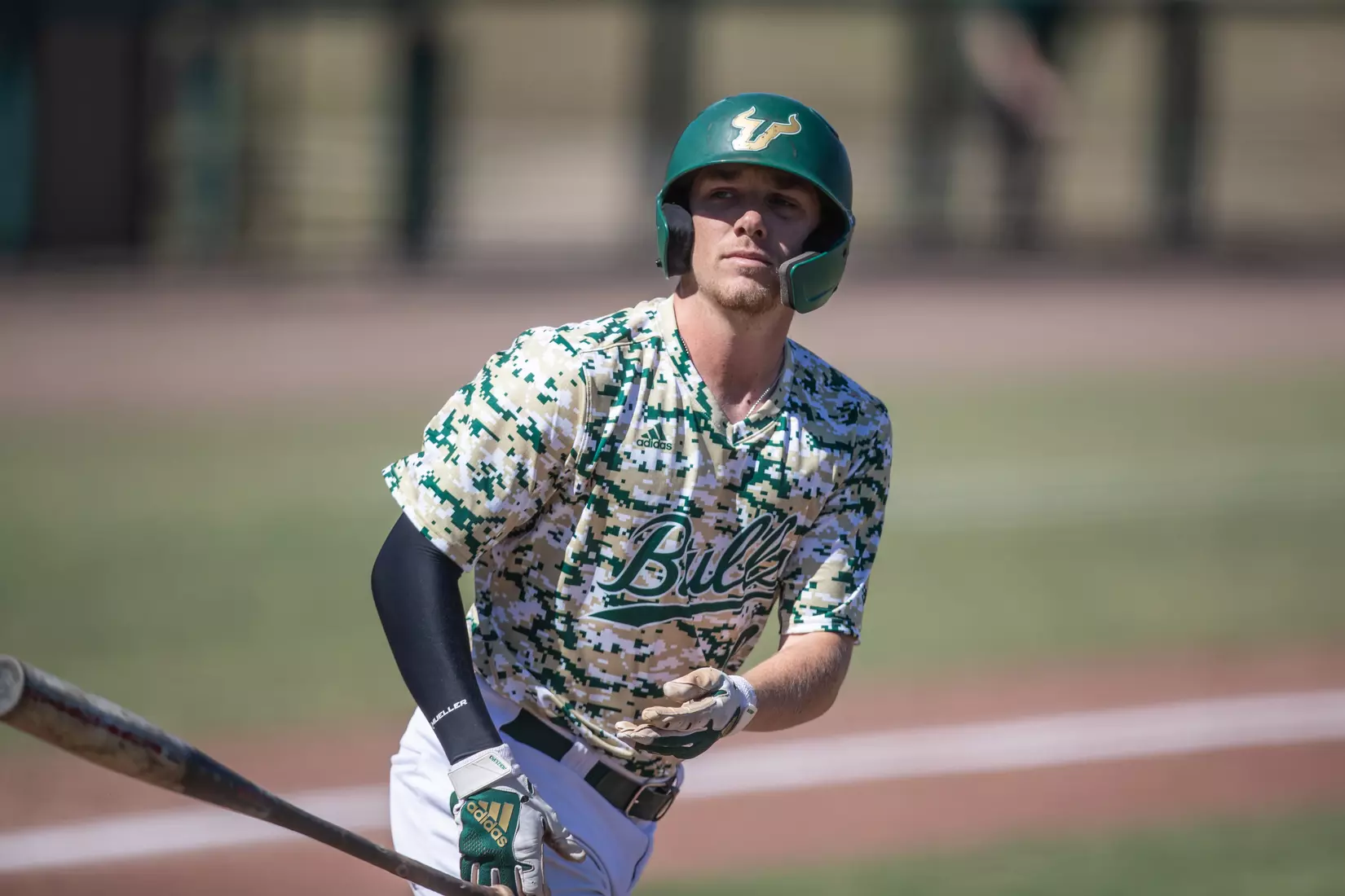 South Florida Bulls during a baseball game against the University of Louisville Cardinals at the USF Baseball Stadium on February 20, 2022. (Mary Holt/South Florida Athletics)