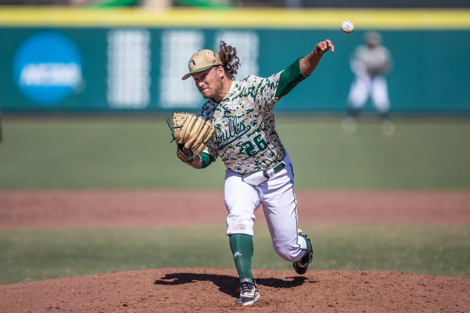 South Florida Bulls during a baseball game against the University of Louisville Cardinals at the USF Baseball Stadium on February 20, 2022. (Mary Holt/South Florida Athletics)