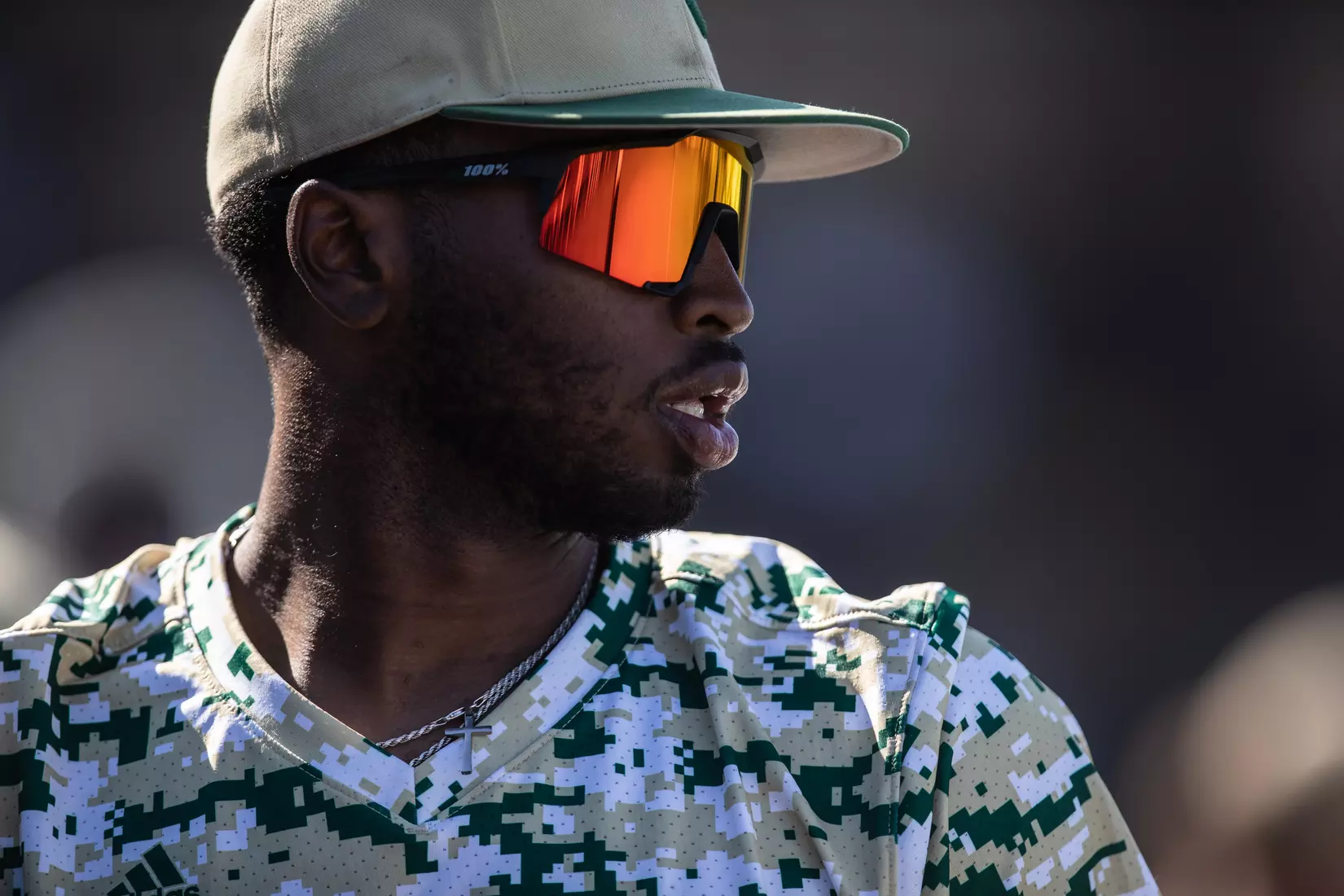 South Florida Bulls during a baseball game against the University of Louisville Cardinals at the USF Baseball Stadium on February 20, 2022. (Mary Holt/South Florida Athletics)