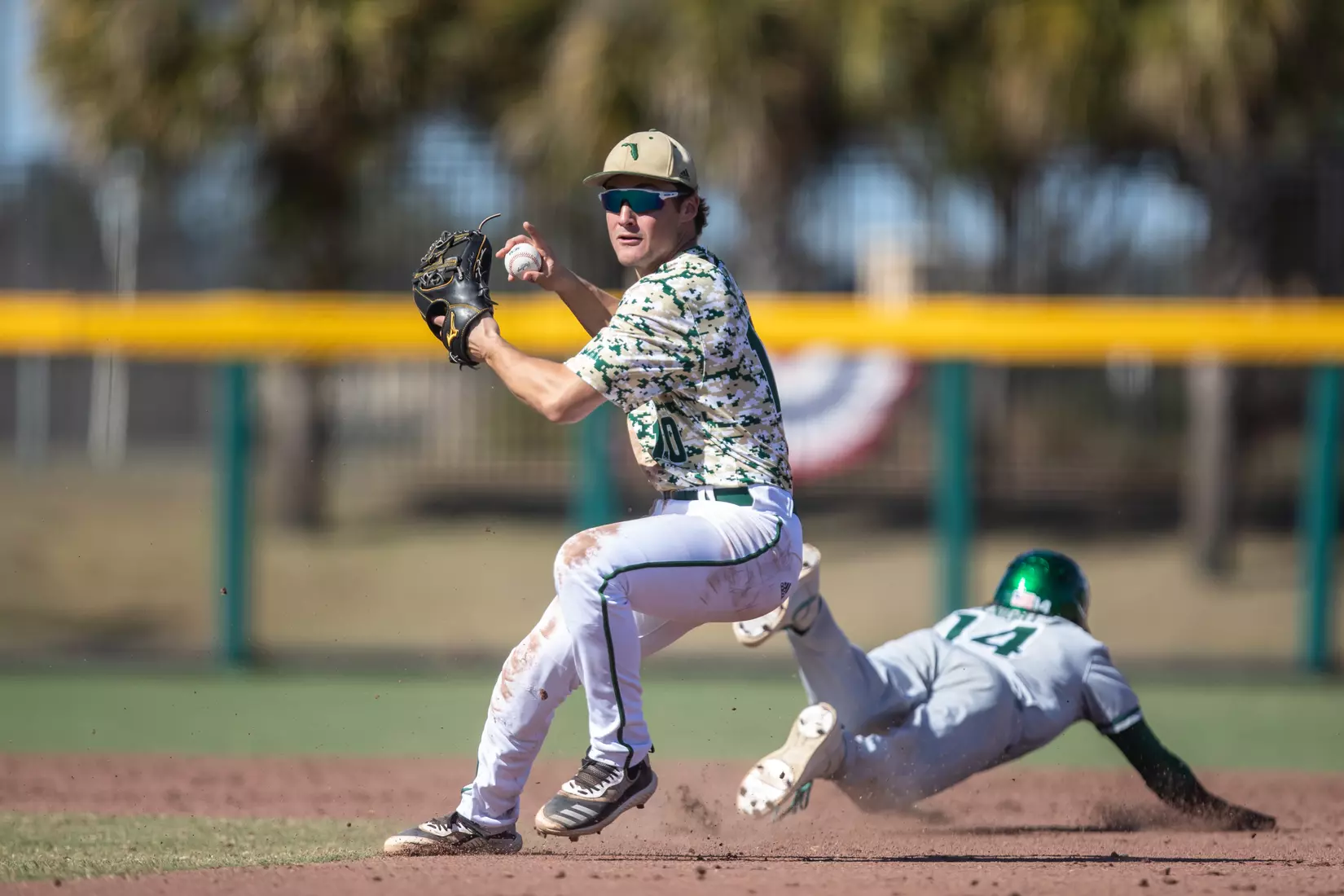 South Florida Bulls during a baseball game against the University of Louisville Cardinals at the USF Baseball Stadium on February 20, 2022. (Mary Holt/South Florida Athletics)