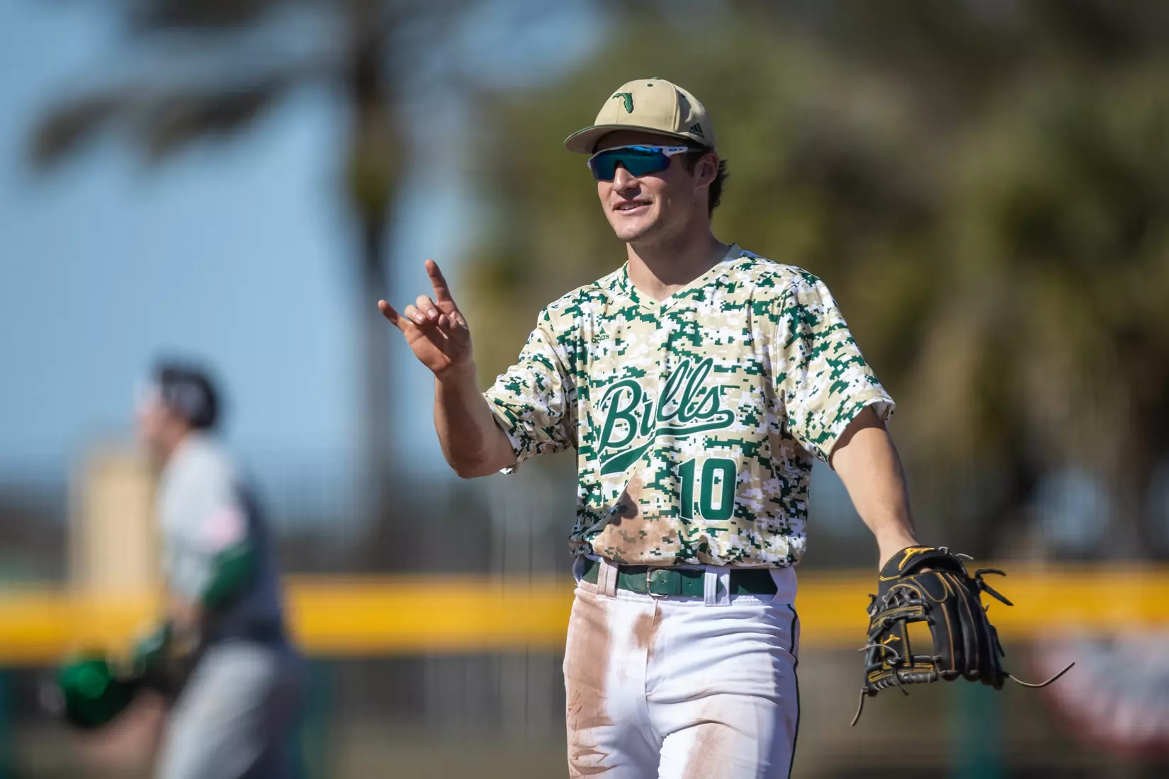 South Florida Bulls during a baseball game against the University of Louisville Cardinals at the USF Baseball Stadium on February 20, 2022. (Mary Holt/South Florida Athletics)