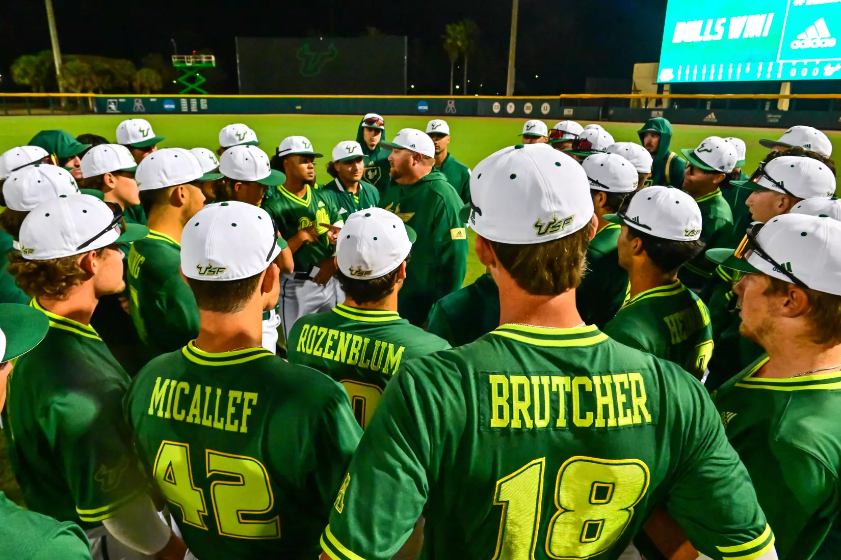South Florida Bulls druing a Baseball game against Florida International University Panthers at Red McEwen Field on March 1, 2022. (Julio Aguilar/ South Florida Athletics)
