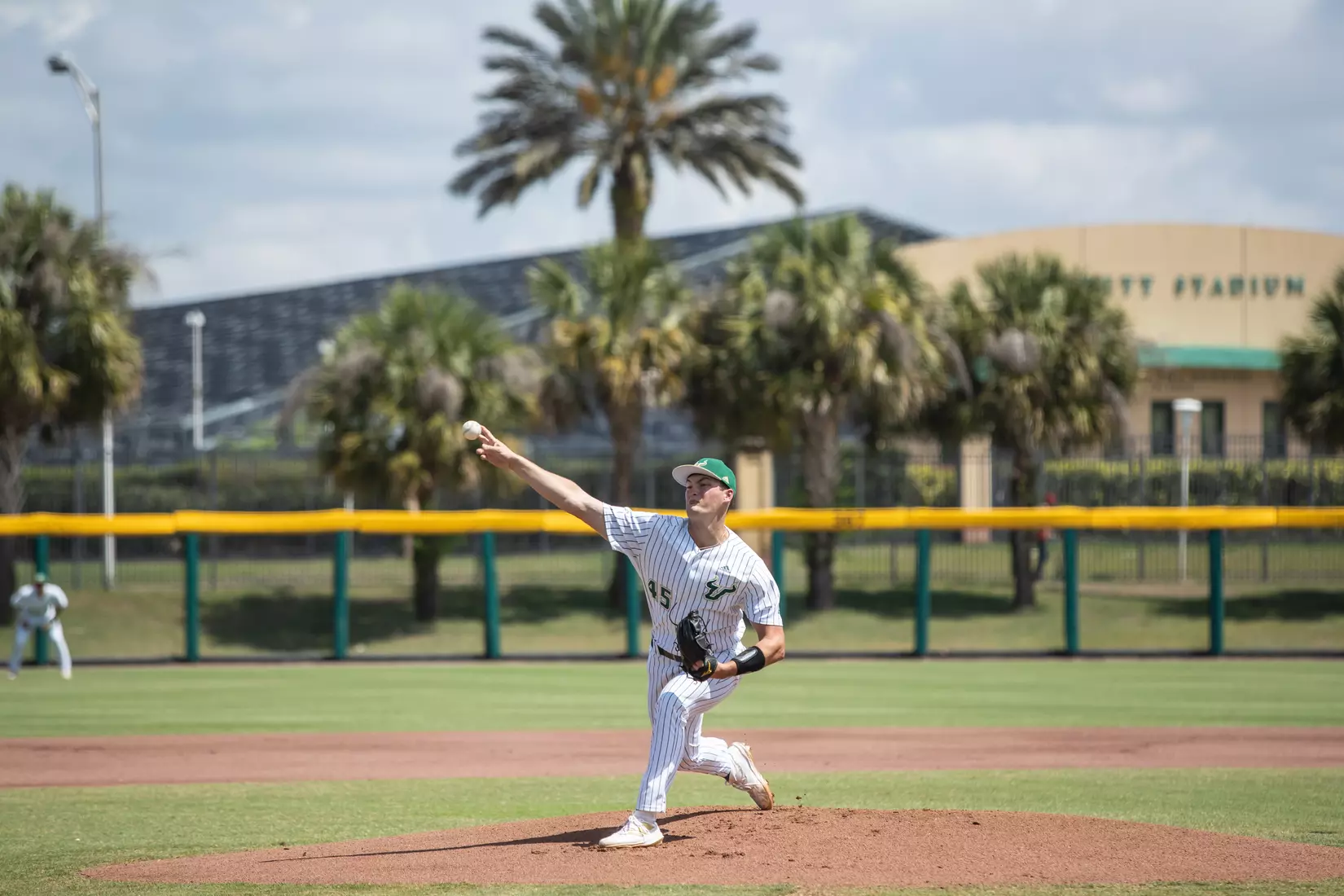 South Florida Bulls during a baseball game against the Memphis University Tigers at the USF Baseball Stadium on April 15, 2022. (Mary Holt/South Florida Athletics)