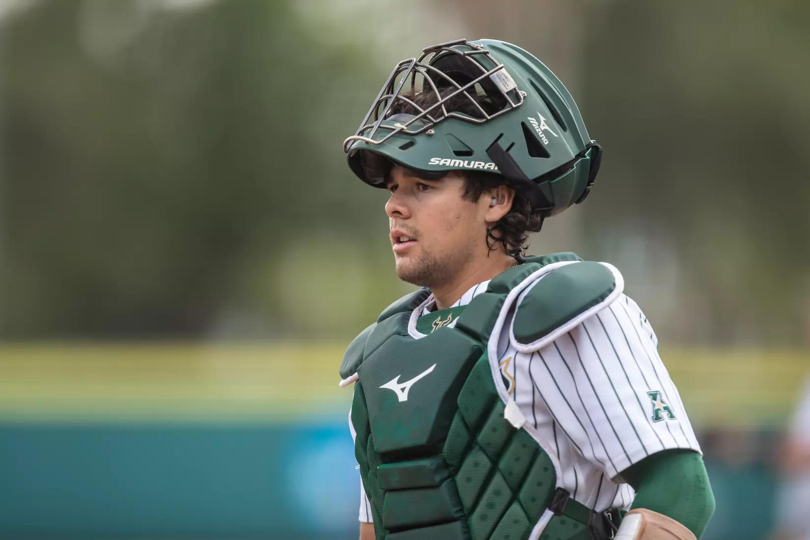 South Florida Bulls during a baseball game against the Memphis University Tigers at the USF Baseball Stadium on April 15, 2022. (Mary Holt/South Florida Athletics)