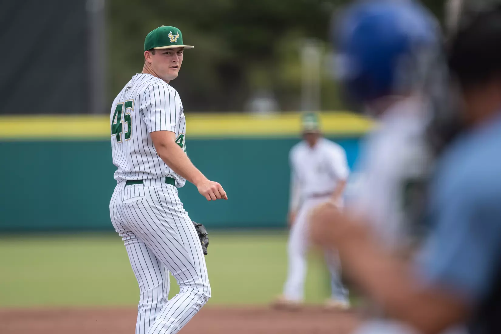 South Florida Bulls during a baseball game against the Memphis University Tigers at the USF Baseball Stadium on April 15, 2022. (Mary Holt/South Florida Athletics)