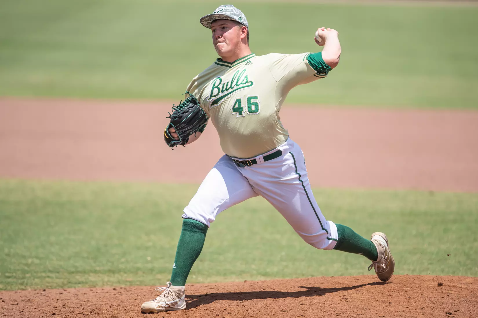 South Florida Bulls during a baseball game against the Memphis University Tigers at the USF Baseball Stadium on April 16, 2022. (Mary Holt/South Florida Athletics)