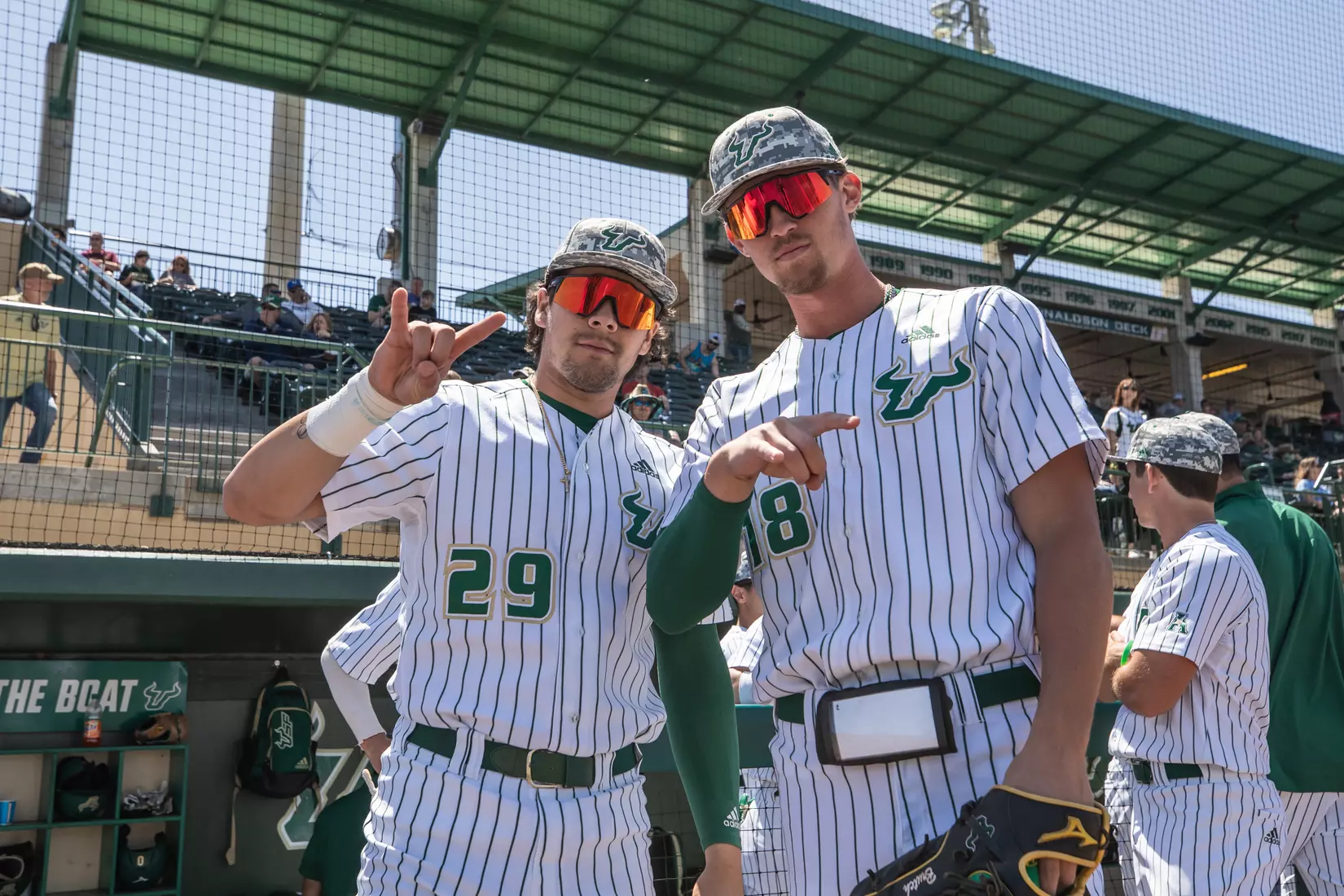 South Florida Bulls during a baseball game against the Niagara University Purple Eagles at the USF Baseball Stadium on March 26, 2022. (Mary Holt/South Florida Athletics)