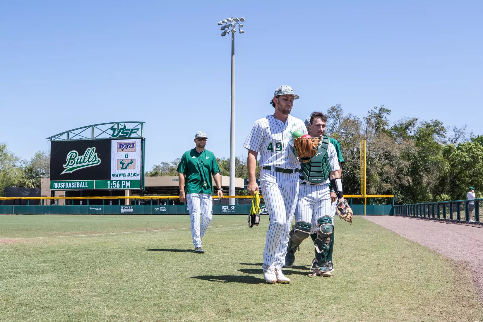South Florida Bulls during a baseball game against the Niagara University Purple Eagles at the USF Baseball Stadium on March 26, 2022. (Mary Holt/South Florida Athletics)