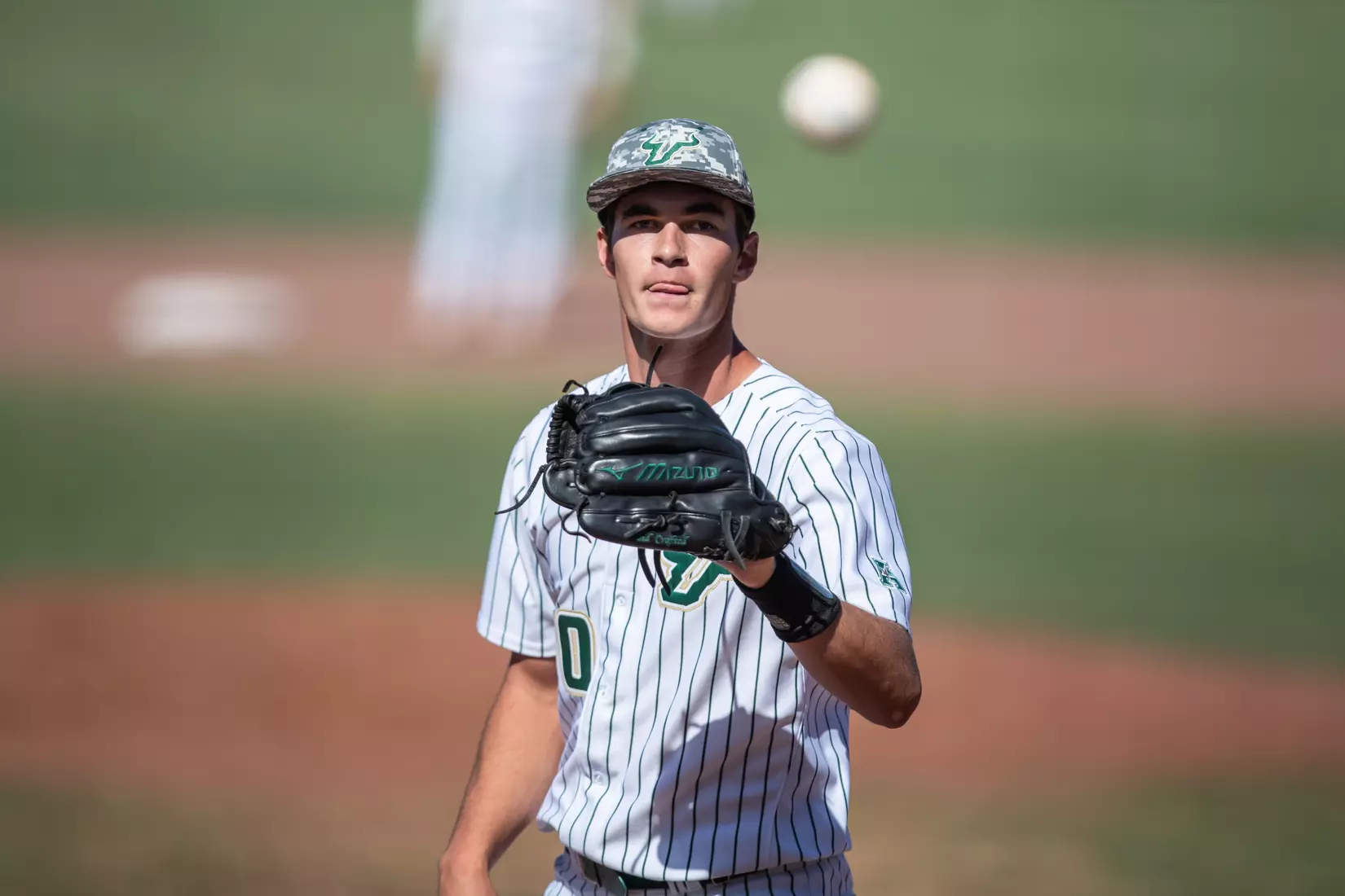South Florida Bulls during a baseball game against the Niagara University Purple Eagles at the USF Baseball Stadium on March 26, 2022. (Mary Holt/South Florida Athletics)
