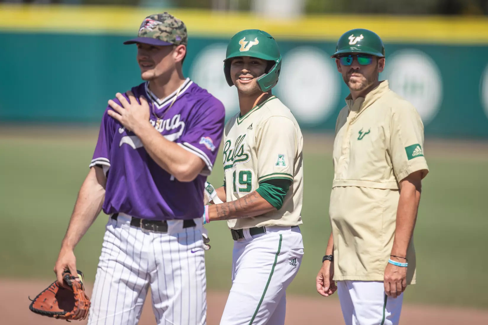 South Florida Bulls during a baseball game against the Niagara University Purple Eagles at the USF Baseball Stadium on March 27, 2022. (Mary Holt/South Florida Athletics)