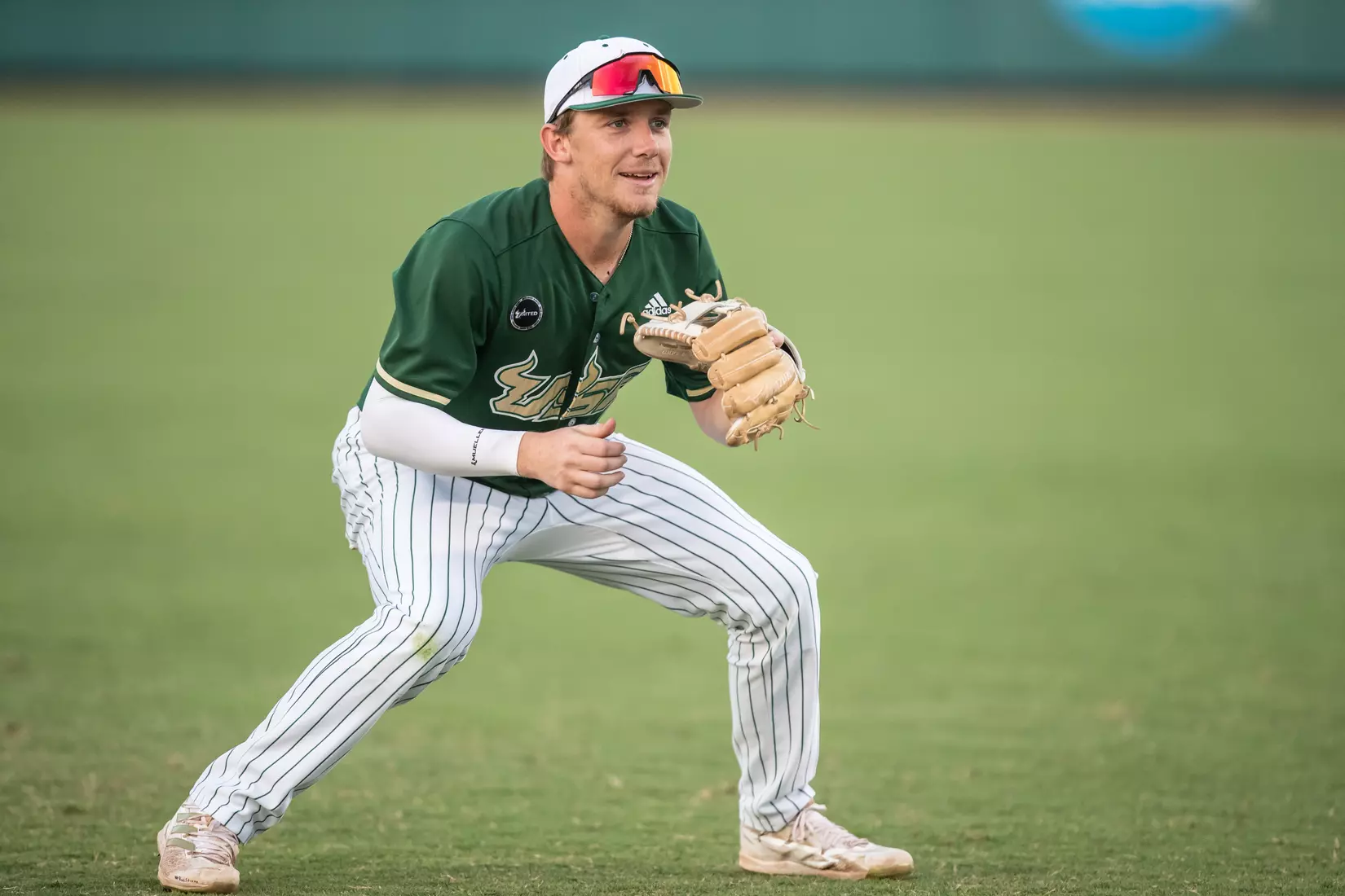 South Florida Bulls during a baseball game against the Stony Brook University Seawolves at the USF Baseball Stadium on February 26, 2022. (Mary Holt/South Florida Athletics)