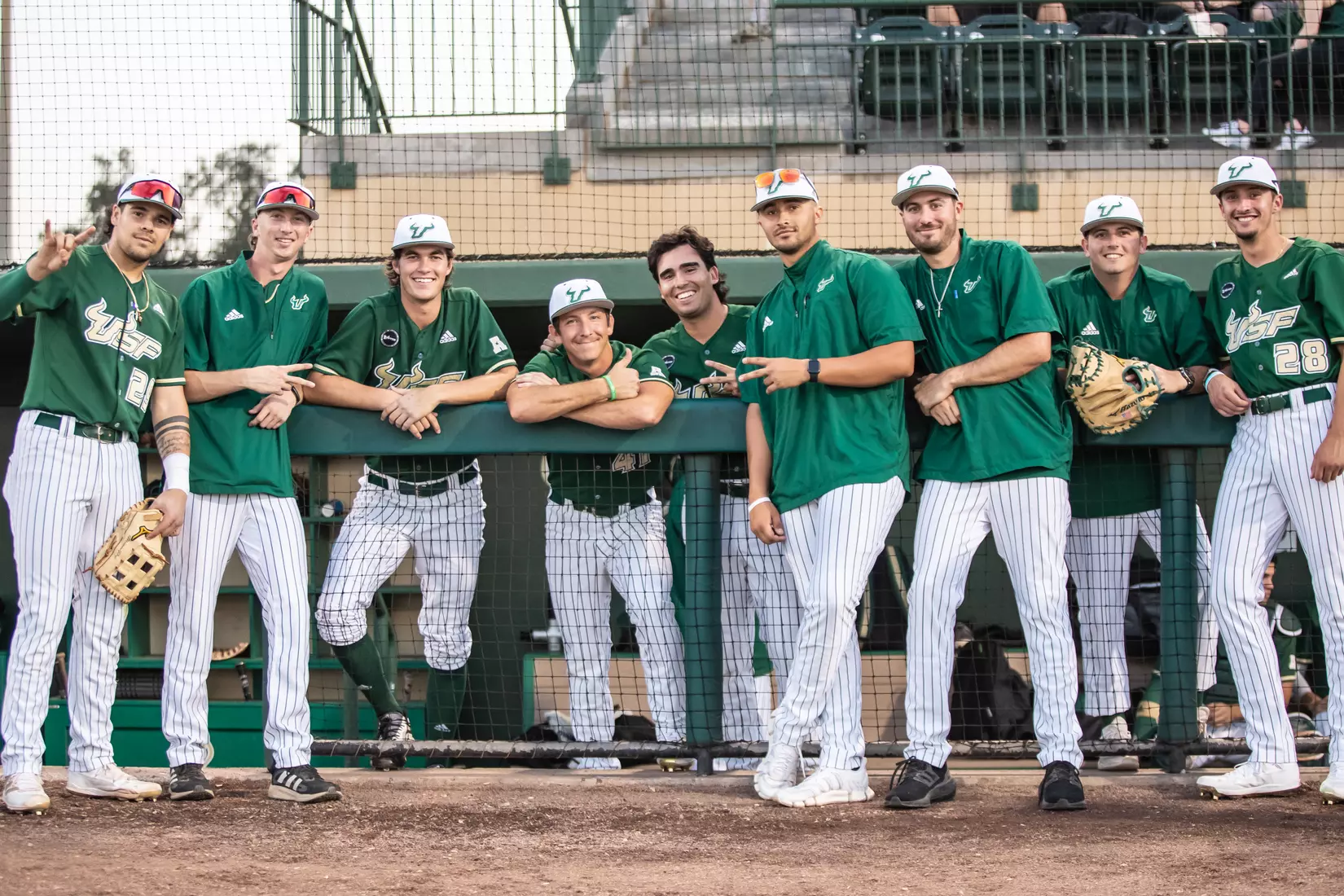 South Florida Bulls during a baseball game against the Stony Brook University Seawolves at the USF Baseball Stadium on February 26, 2022. (Mary Holt/South Florida Athletics)