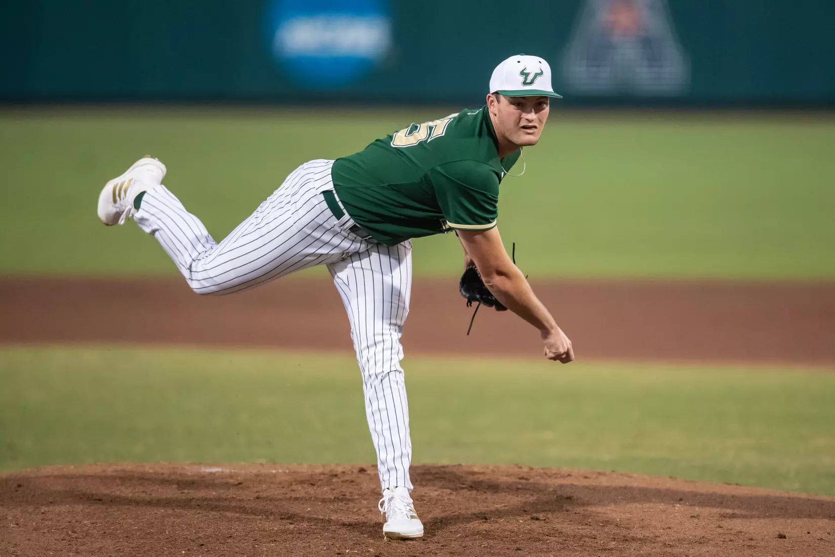 South Florida Bulls during a baseball game against the Stony Brook University Seawolves at the USF Baseball Stadium on February 26, 2022. (Mary Holt/South Florida Athletics)