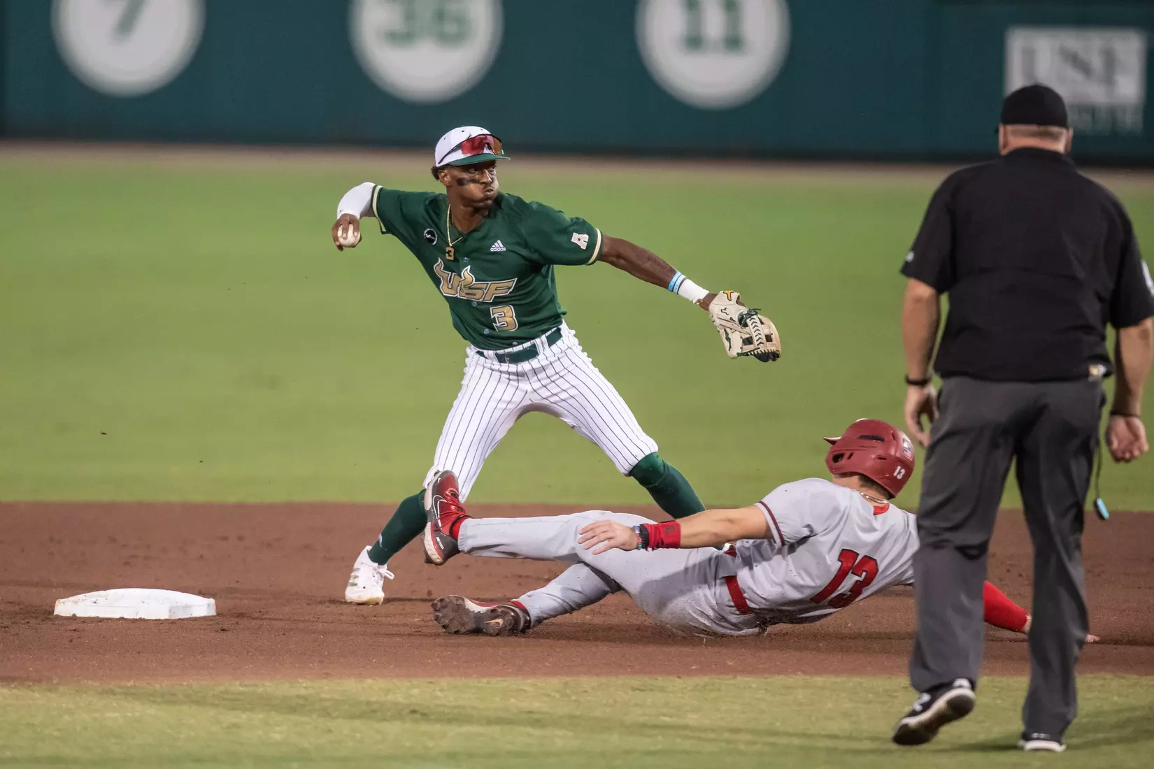 South Florida Bulls during a baseball game against the Stony Brook University Seawolves at the USF Baseball Stadium on February 26, 2022. (Mary Holt/South Florida Athletics)