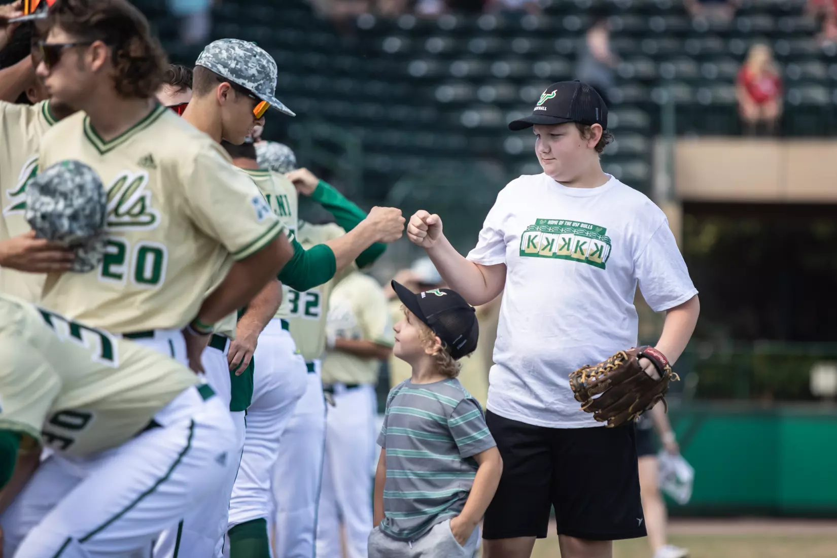South Florida Bulls during a baseball game against the Stony Brook University Seawolves at the USF Baseball Stadium on February 27, 2022. (Mary Holt/South Florida Athletics)