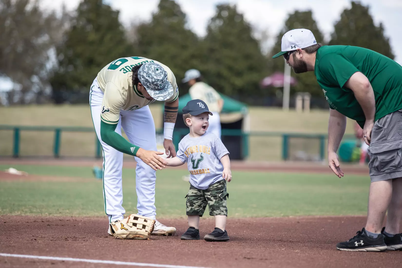 South Florida Bulls during a baseball game against the Stony Brook University Seawolves at the USF Baseball Stadium on February 27, 2022. (Mary Holt/South Florida Athletics)