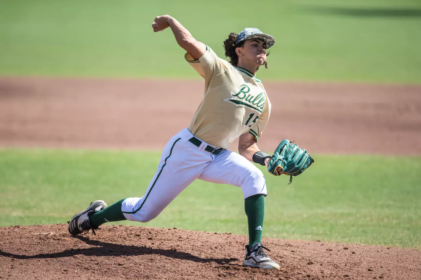 South Florida Bulls during a baseball game against the Stony Brook University Seawolves at the USF Baseball Stadium on February 27, 2022. (Mary Holt/South Florida Athletics)