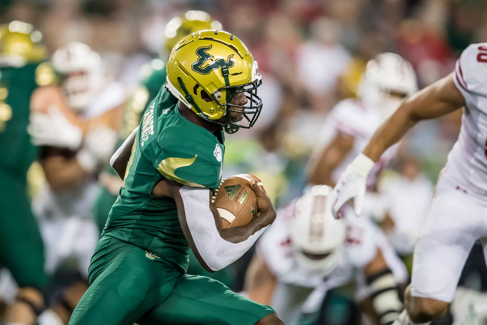 South Florida Bulls during a game against the Wisconsin Badgers on Friday August 30, 2019 at Raymond James Stadium in Tampa, Fl.