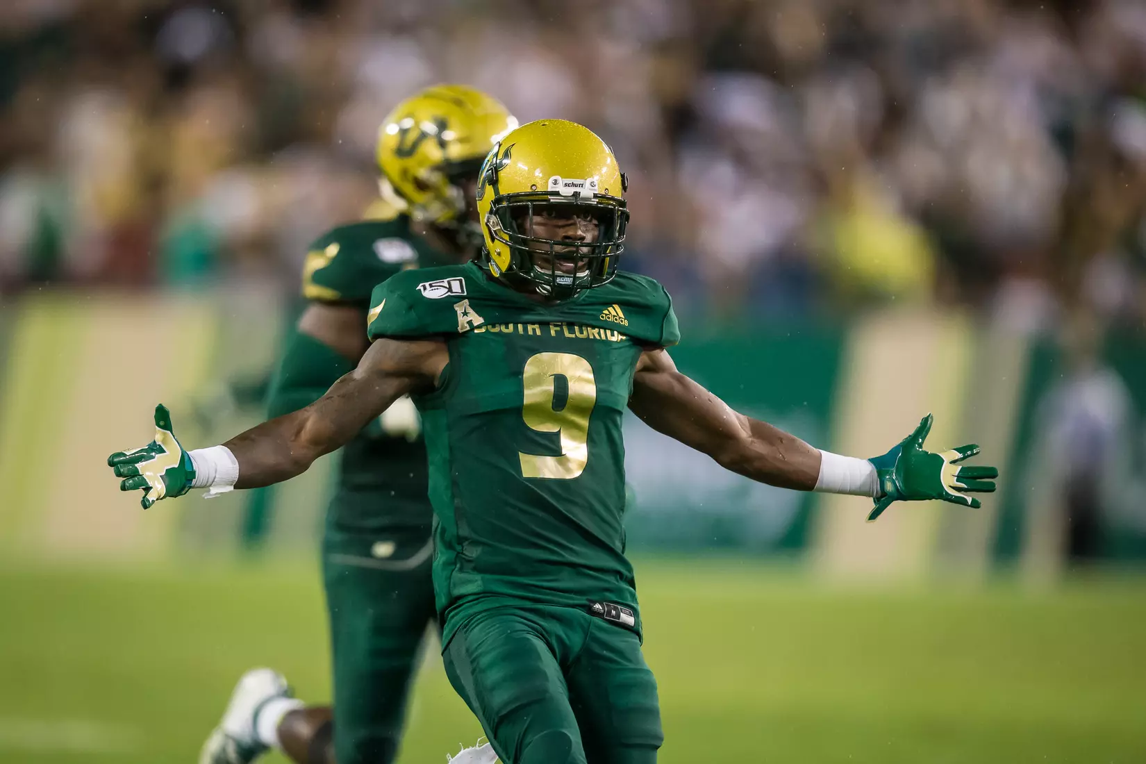 South Florida Bulls during a game against the Wisconsin Badgers on Friday August 30, 2019 at Raymond James Stadium in Tampa, Fl.