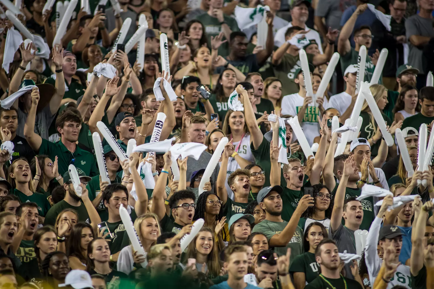 South Florida Bulls during a game against the Wisconsin Badgers on Friday August 30, 2019 at Raymond James Stadium in Tampa, Fl.