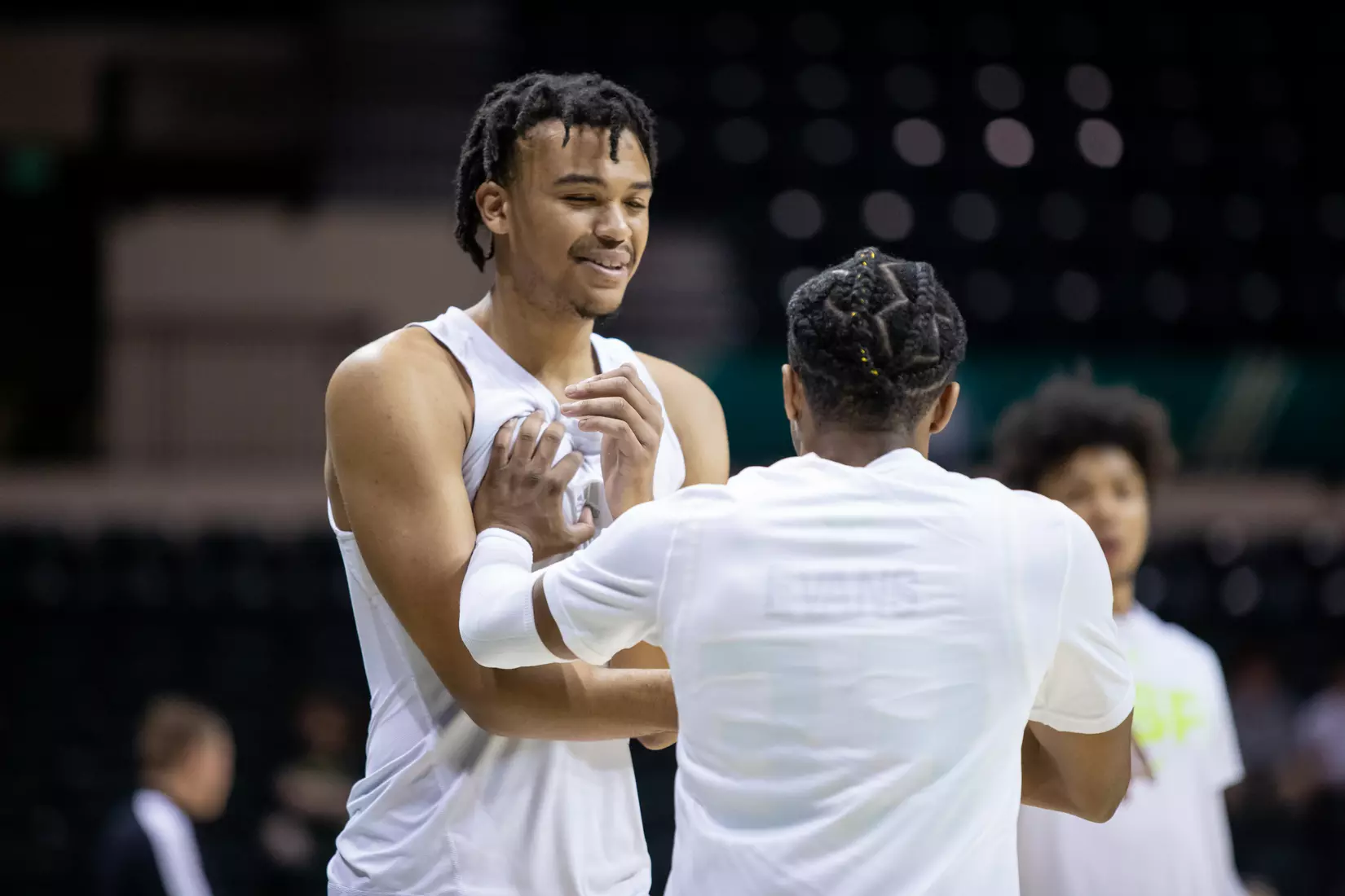 South Florida Bulls during a men's basketball game against the University of Tulsa Golden Hurricane at the Yuengling Center on February 19, 2022. (Mary Holt/South Florida Athletics)