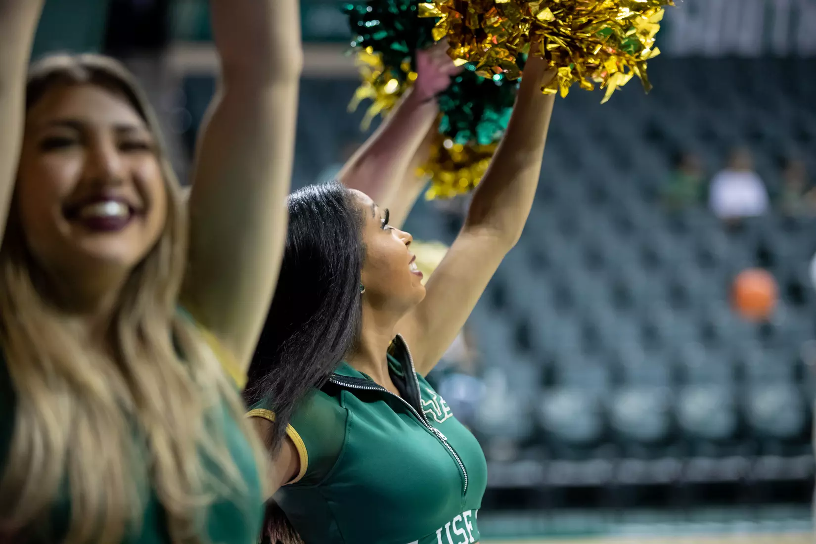 South Florida Bulls during a men's basketball game against the University of Tulsa Golden Hurricane at the Yuengling Center on February 19, 2022. (Mary Holt/South Florida Athletics)