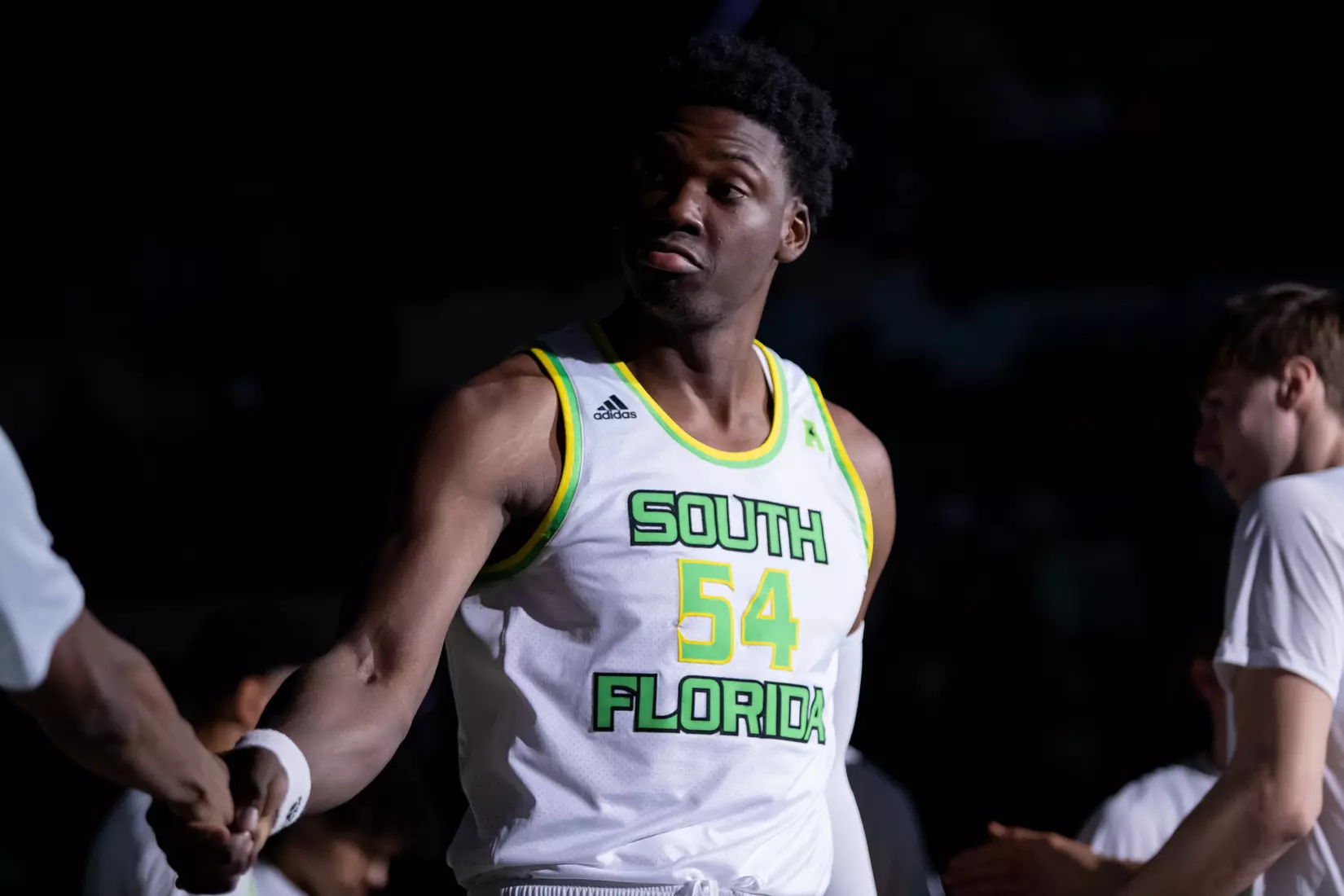 South Florida Bulls during a men's basketball game against the University of Tulsa Golden Hurricane at the Yuengling Center on February 19, 2022. (Mary Holt/South Florida Athletics)