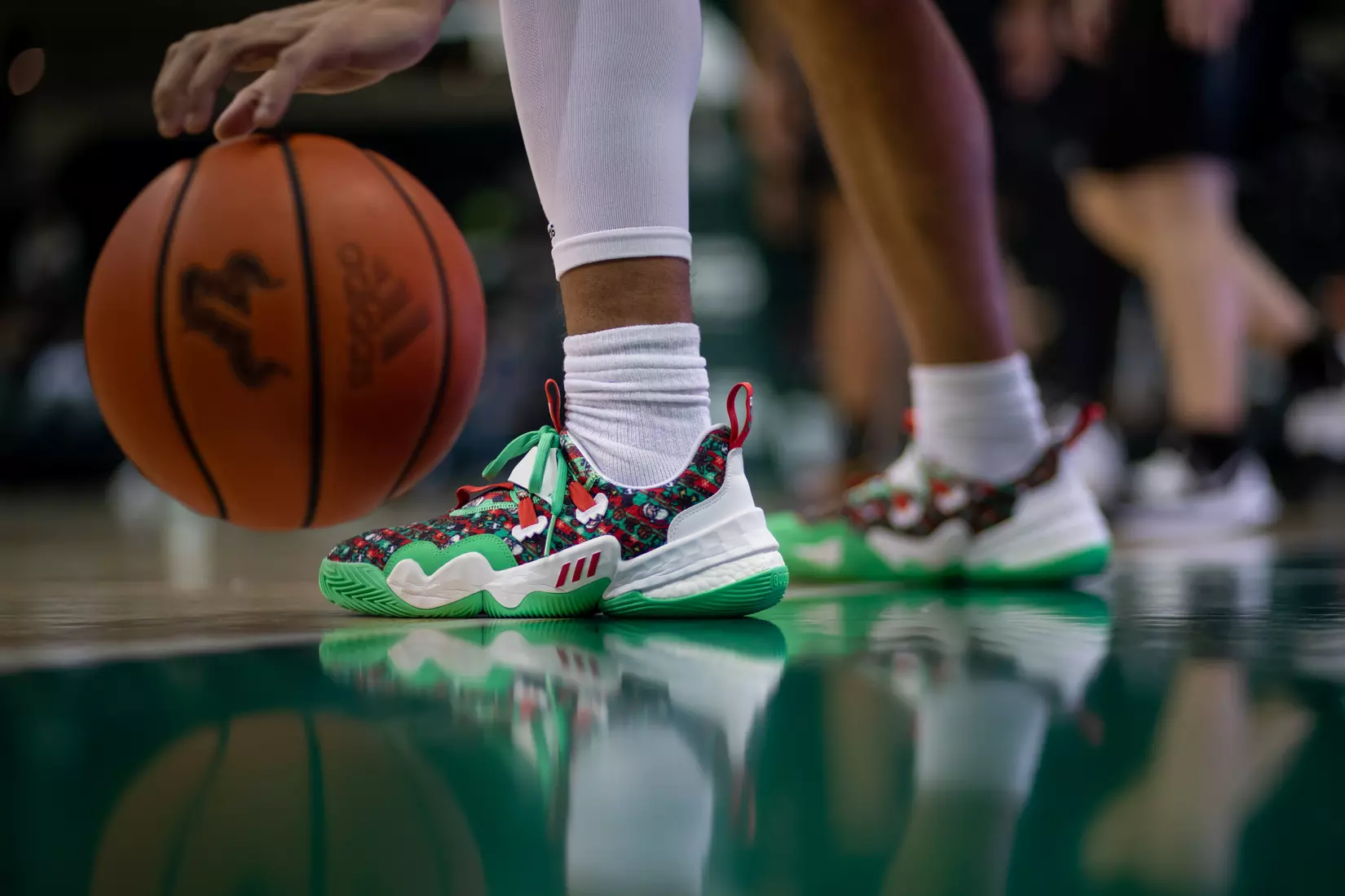 South Florida Bulls during a men's basketball game against the University of Central Florida Knights at the Yuengling Center on January 15, 2022. (Mary Holt/South Florida Athletics)