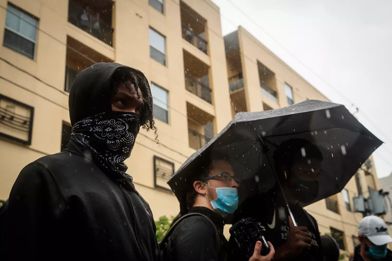 South Florida Bulls KJ Sails organizes and leads a Unity Walk in Tampa, Fl., on Saturday June 6, 2020.