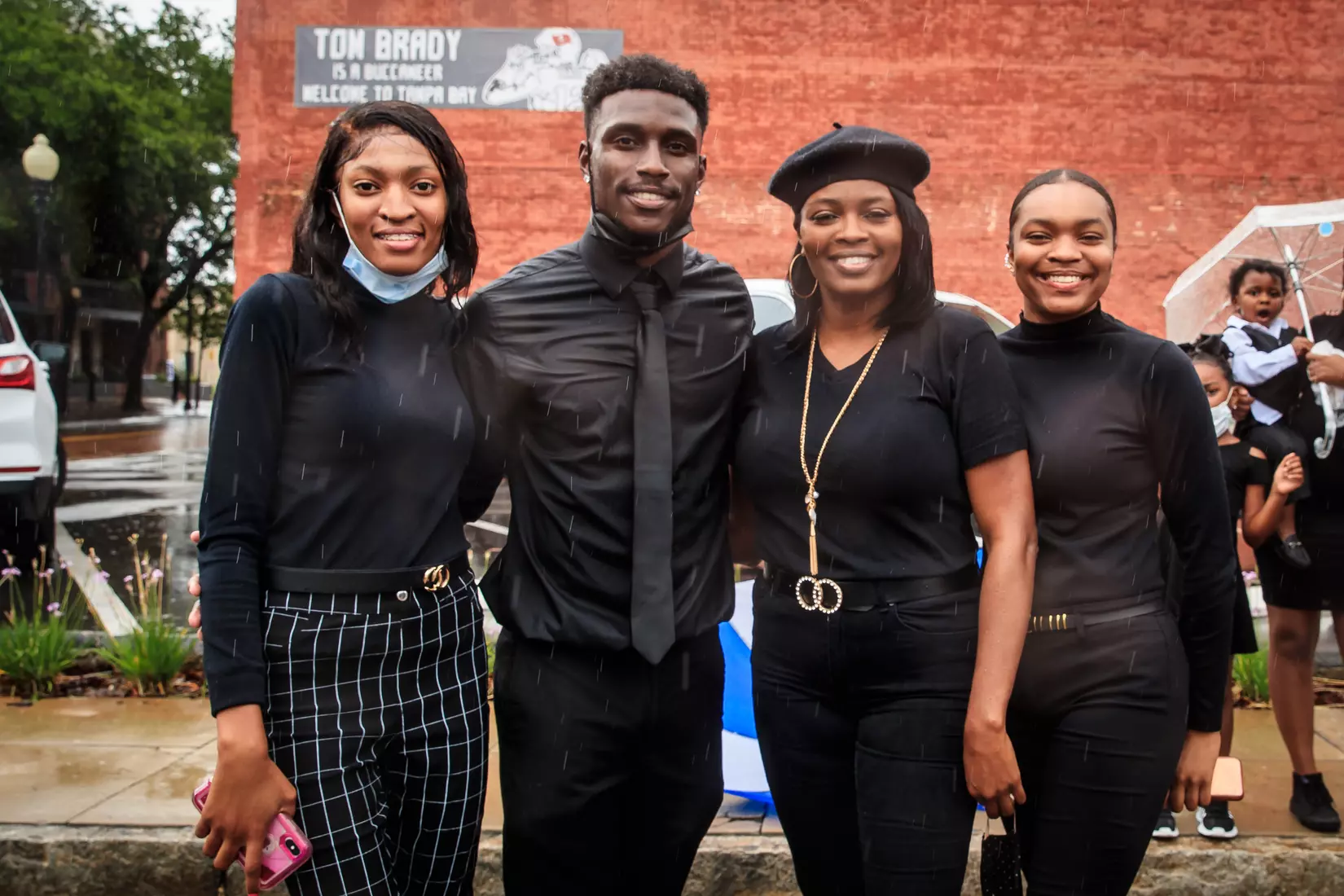 South Florida Bulls KJ Sails organizes and leads a Unity Walk in Tampa, Fl., on Saturday June 6, 2020.