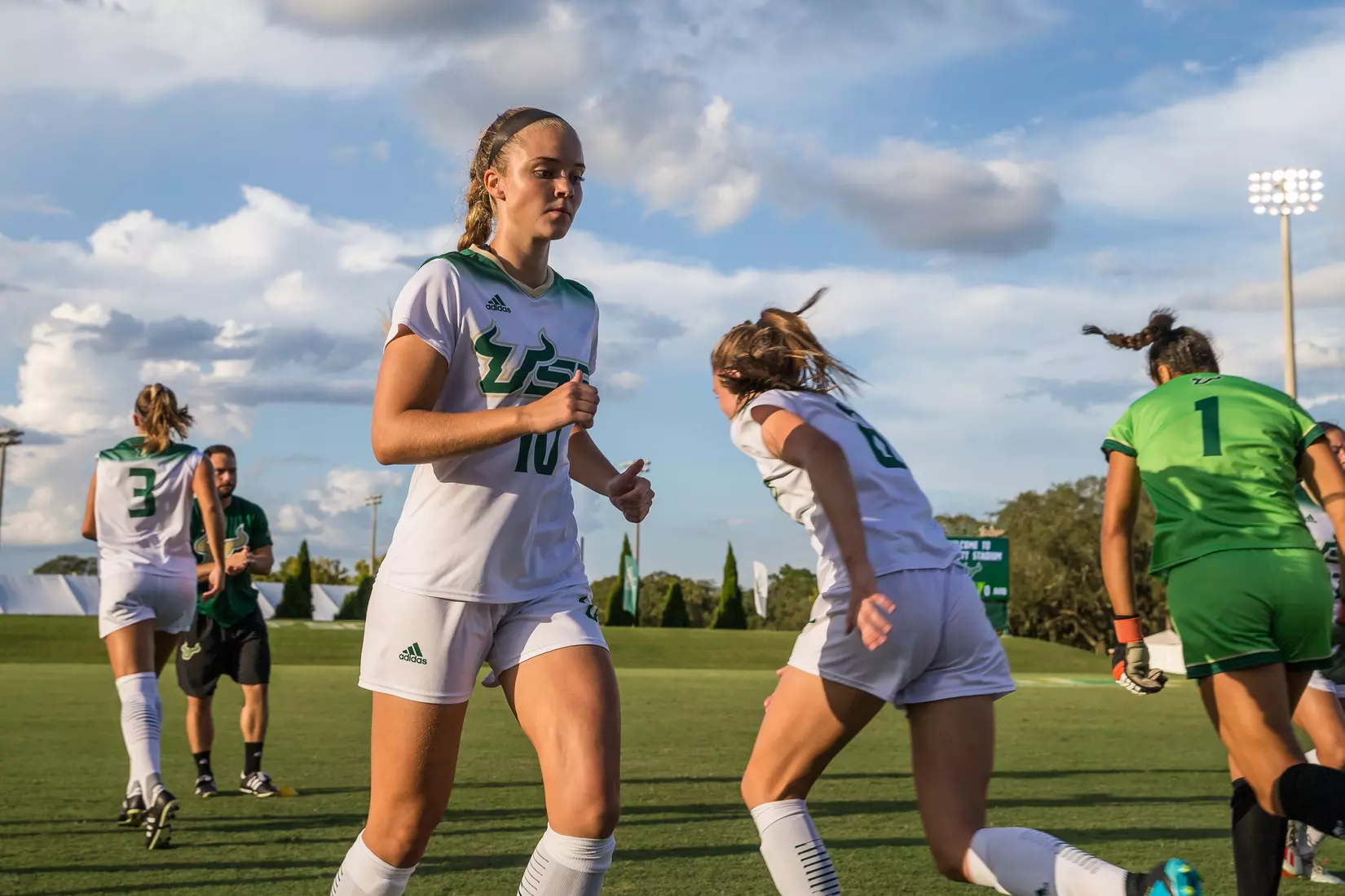 South Florida Bulls during a game against the Auburn Tigers on Thursday August 22, 2019 at Corbett Stadium in Tampa, Florida.