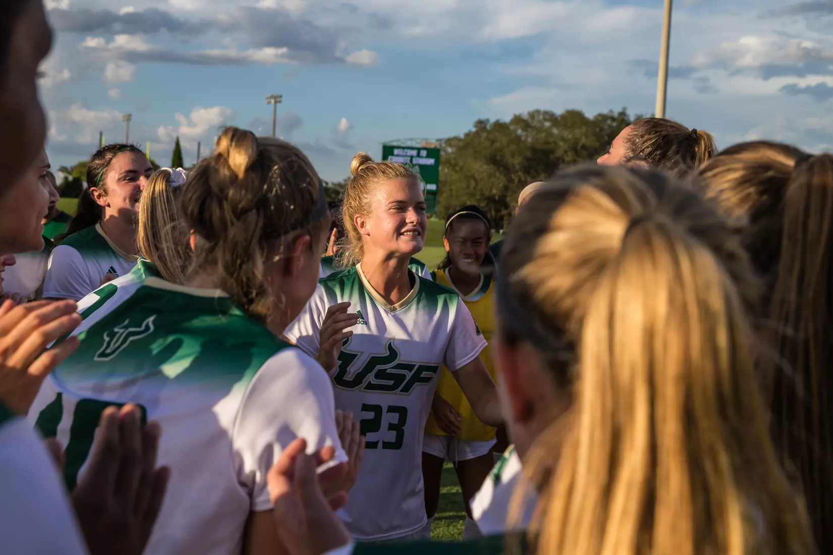 South Florida Bulls during a game against the Auburn Tigers on Thursday August 22, 2019 at Corbett Stadium in Tampa, Florida.