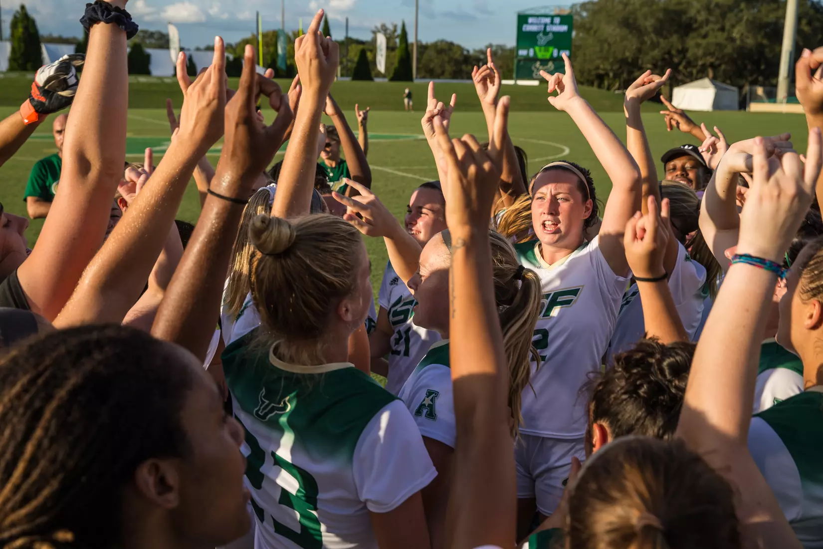 South Florida Bulls during a game against the Auburn Tigers on Thursday August 22, 2019 at Corbett Stadium in Tampa, Florida.