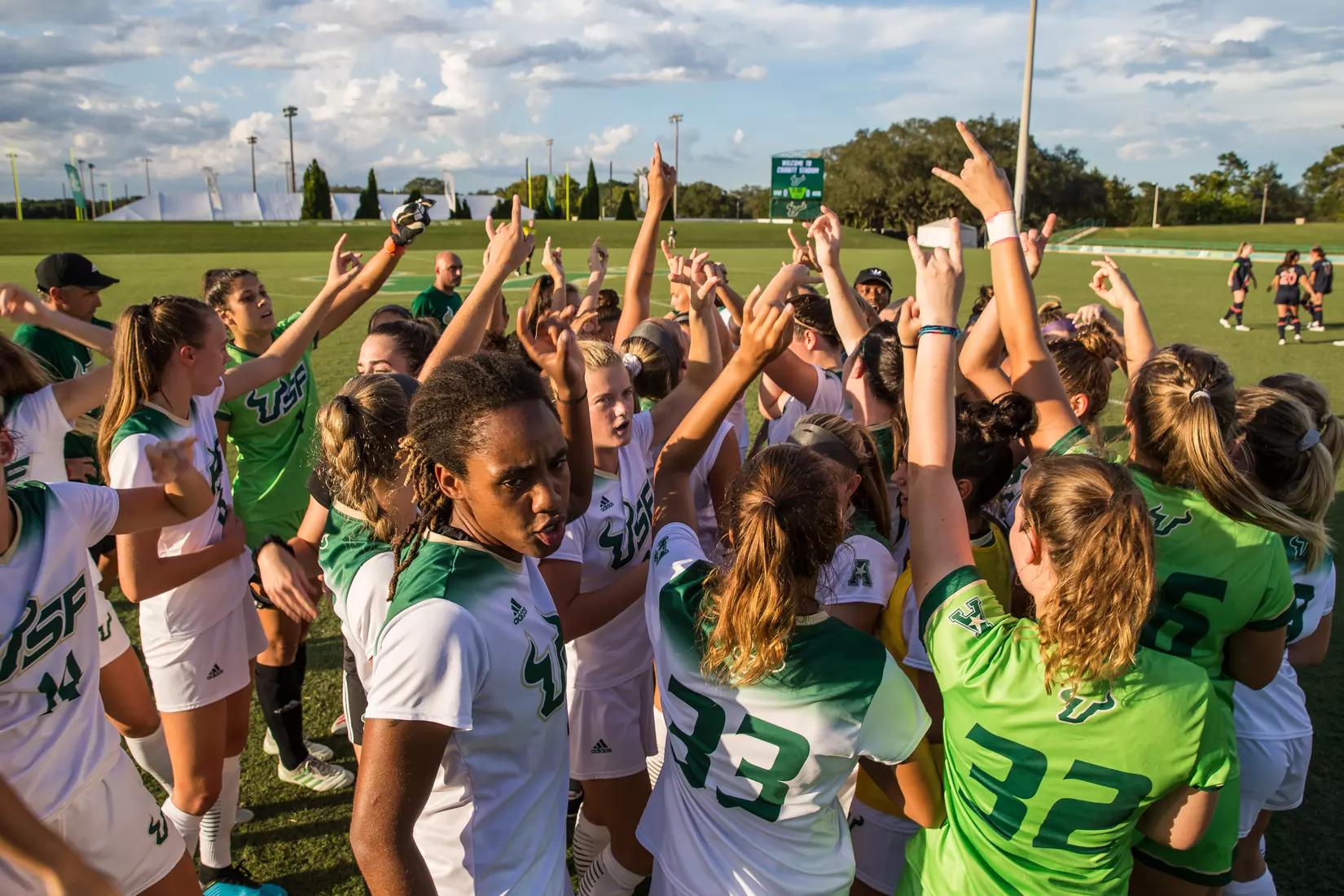 South Florida Bulls during a game against the Auburn Tigers on Thursday August 22, 2019 at Corbett Stadium in Tampa, Florida.