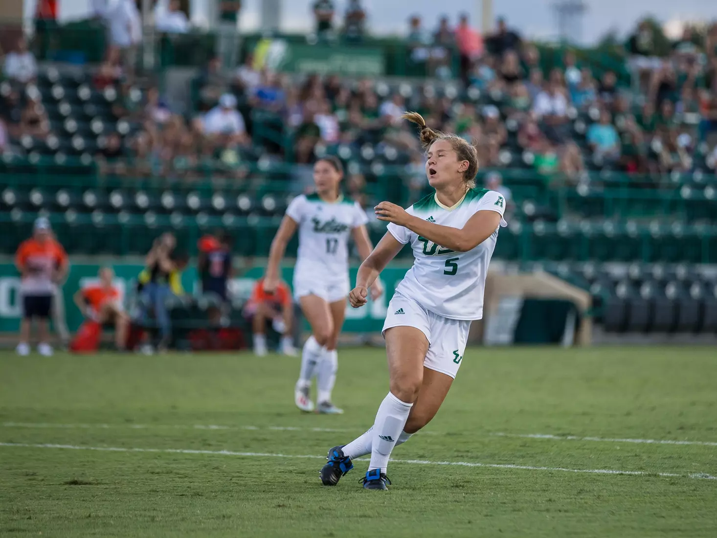 South Florida Bulls during a game against the Auburn Tigers on Thursday August 22, 2019 at Corbett Stadium in Tampa, Florida.