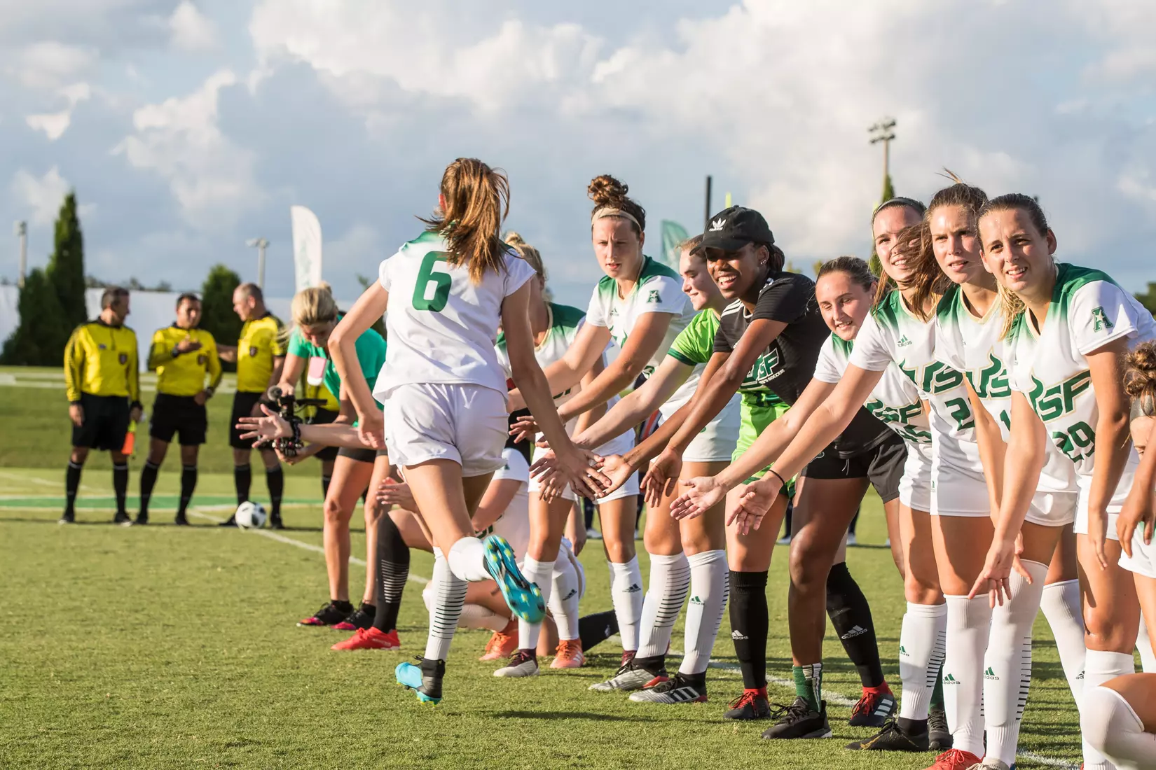South Florida Bulls during a game against the Auburn Tigers on Thursday August 22, 2019 at Corbett Stadium in Tampa, Florida.